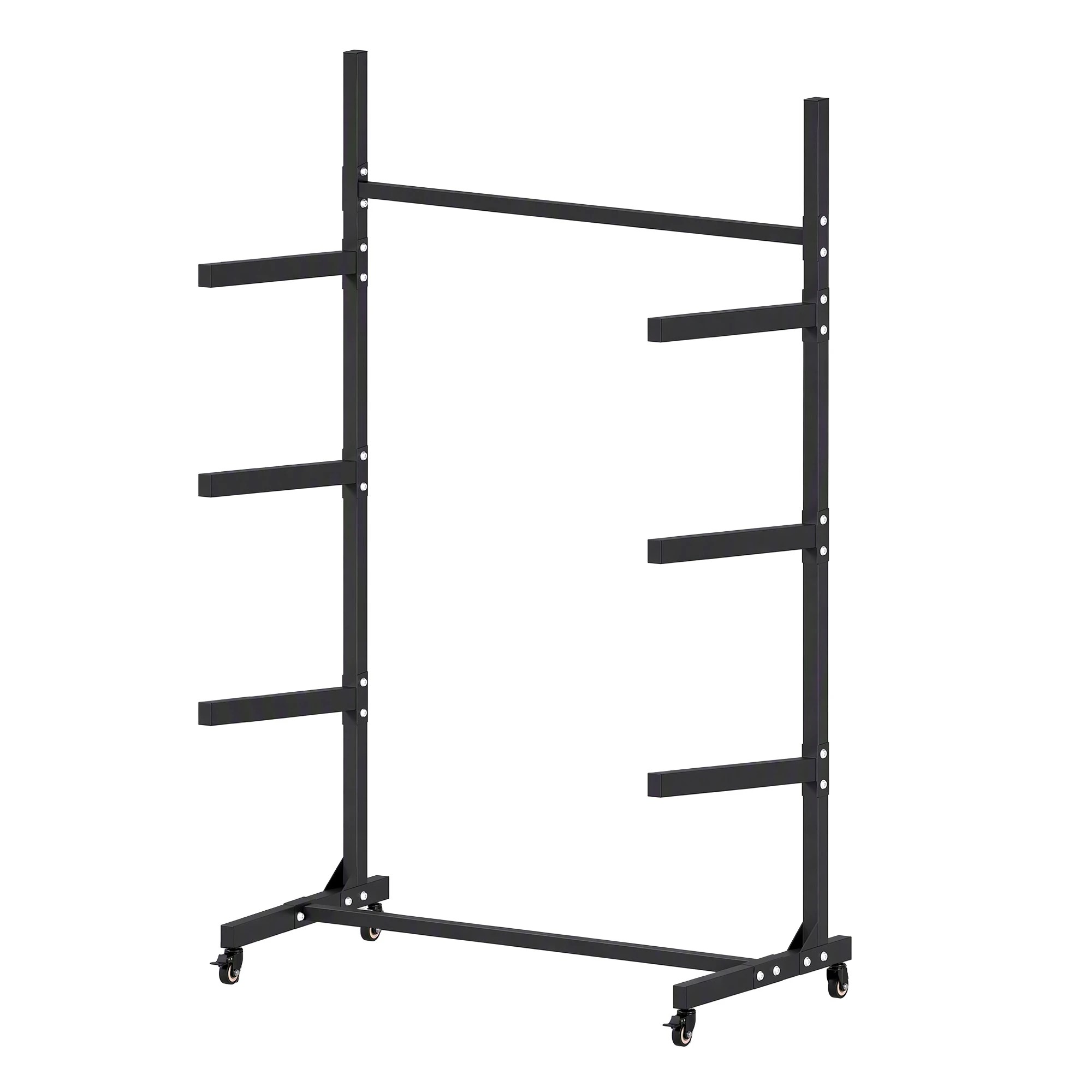 Weisshorn Kayak Storage Rack 3-Tier Canoe SUP Paddleboard Garage 80kg ...