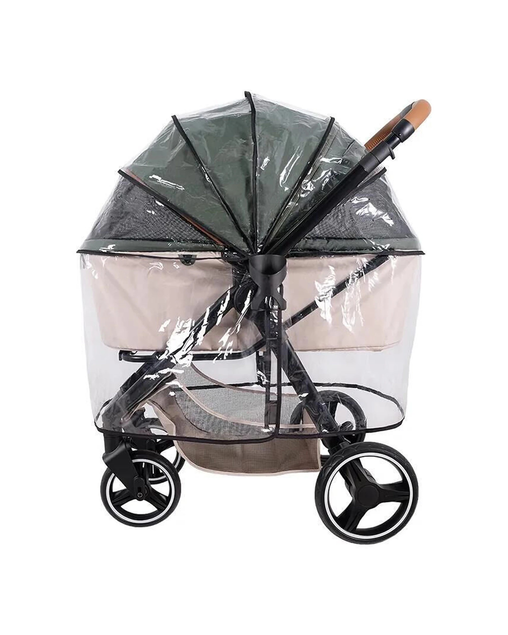 1 Ibiyaya Universal Stroller Rain Cover X-Large Waterproof For Pet Strollers - Plain, 1 of 1