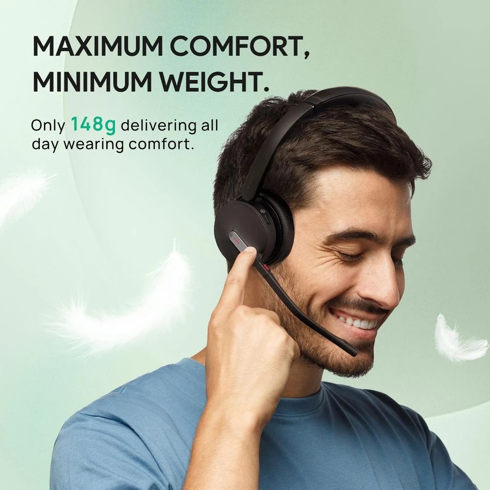 6 Yealink BH70 Bluetooth On-Ear NC Wireless 3-mic Headset Black, 6 of 7