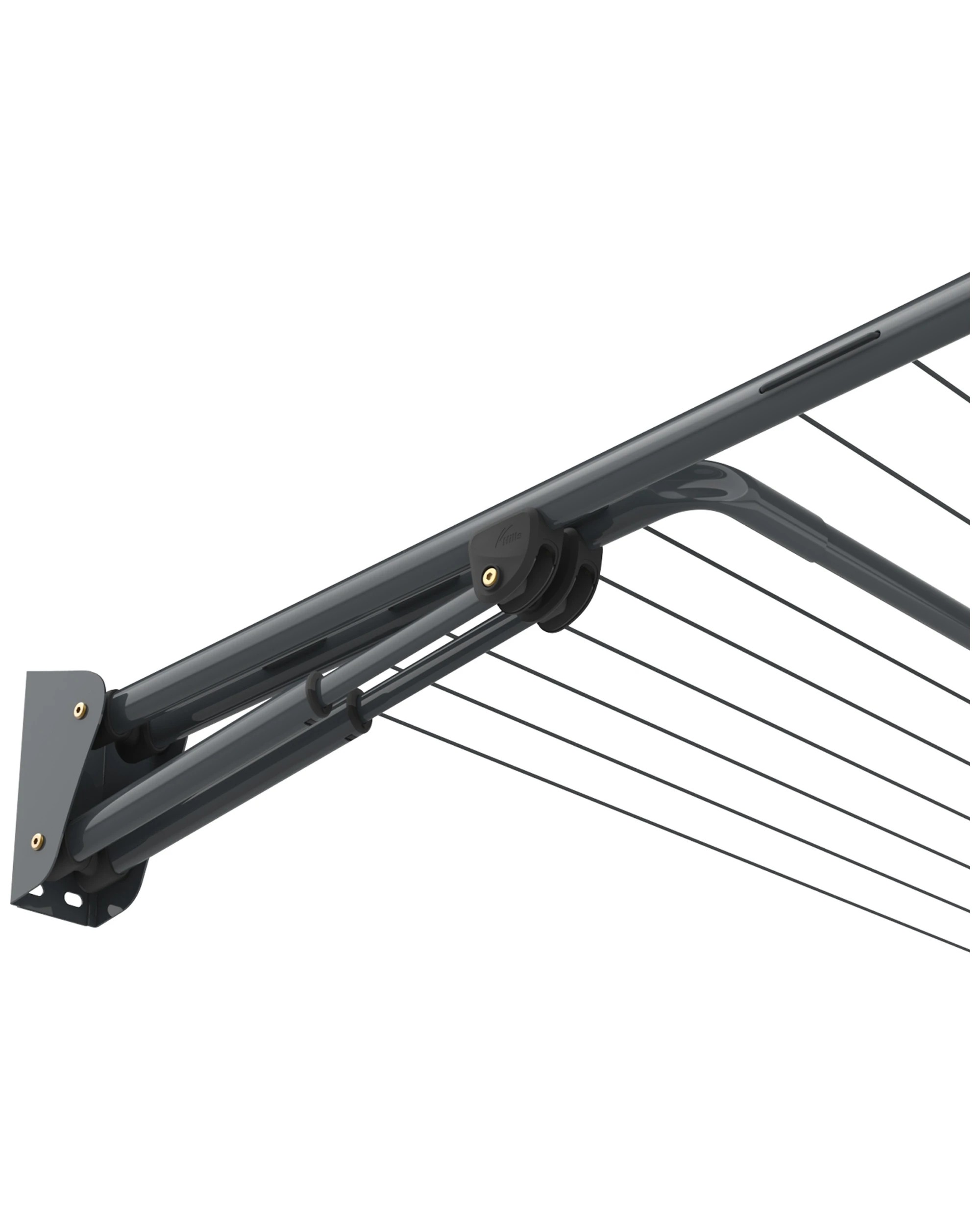 2 Hills Double Outdoor Folding Frame Steel Clothes Rack 26m Drying Space Monument
 - Grey, 2 of 3