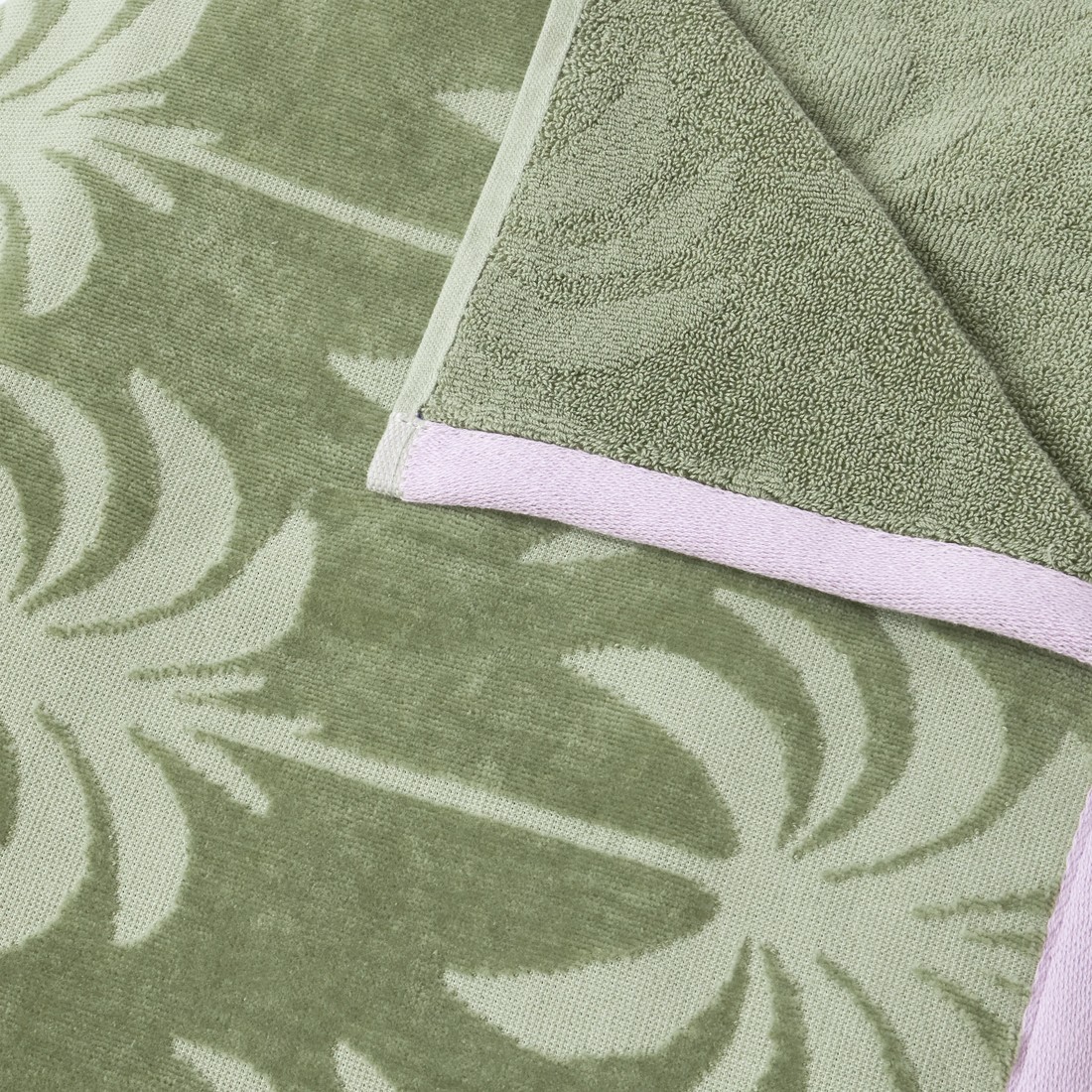 5 Palm Cotton Beach Towel - Seagrass, 5 of 6