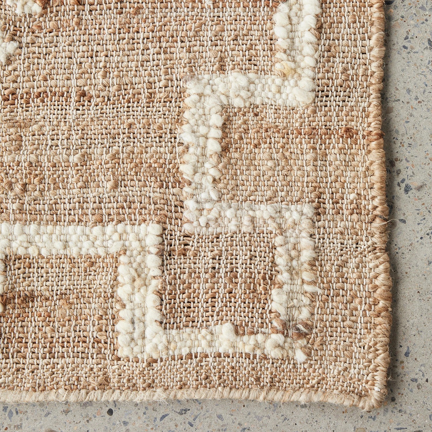 5 Common Ground Rugs Kalahari Carla 225x155cm - Medium Hand Woven Wool & Jute Floor Rug - Beige, 5 of 8