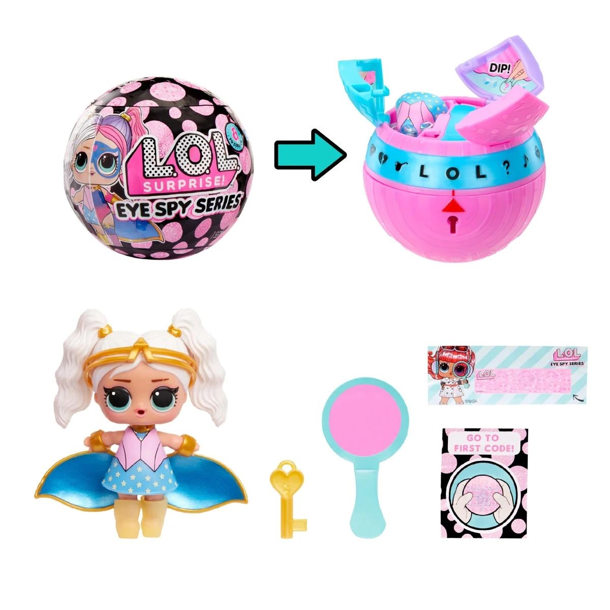 6 L.O.L. Surprise! Eye Spy Tots - Assorted, 6 of 6