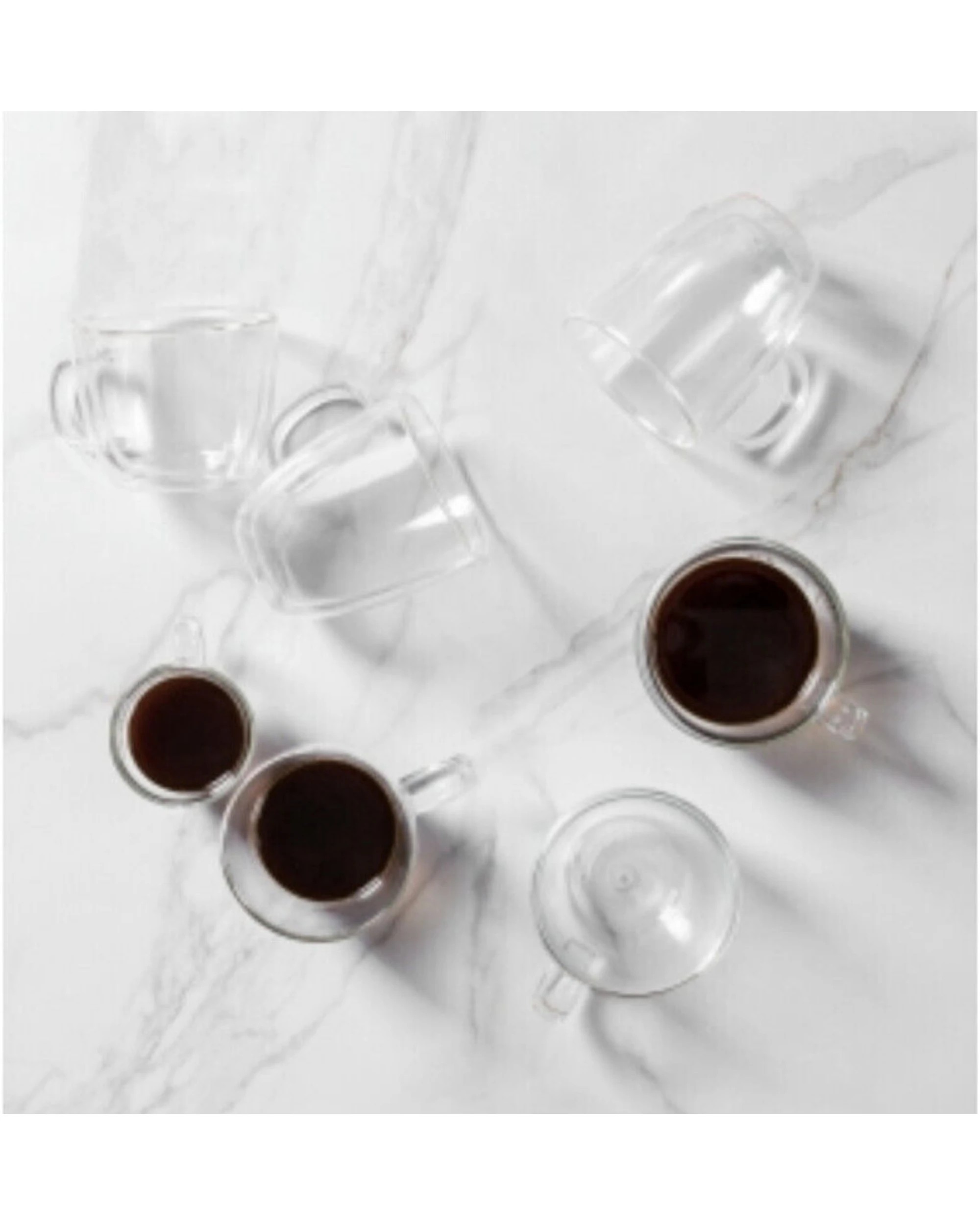 3 Bodum Bistro Double Wall 450ml Mug 6 Piece Set - Clear, 3 of 4