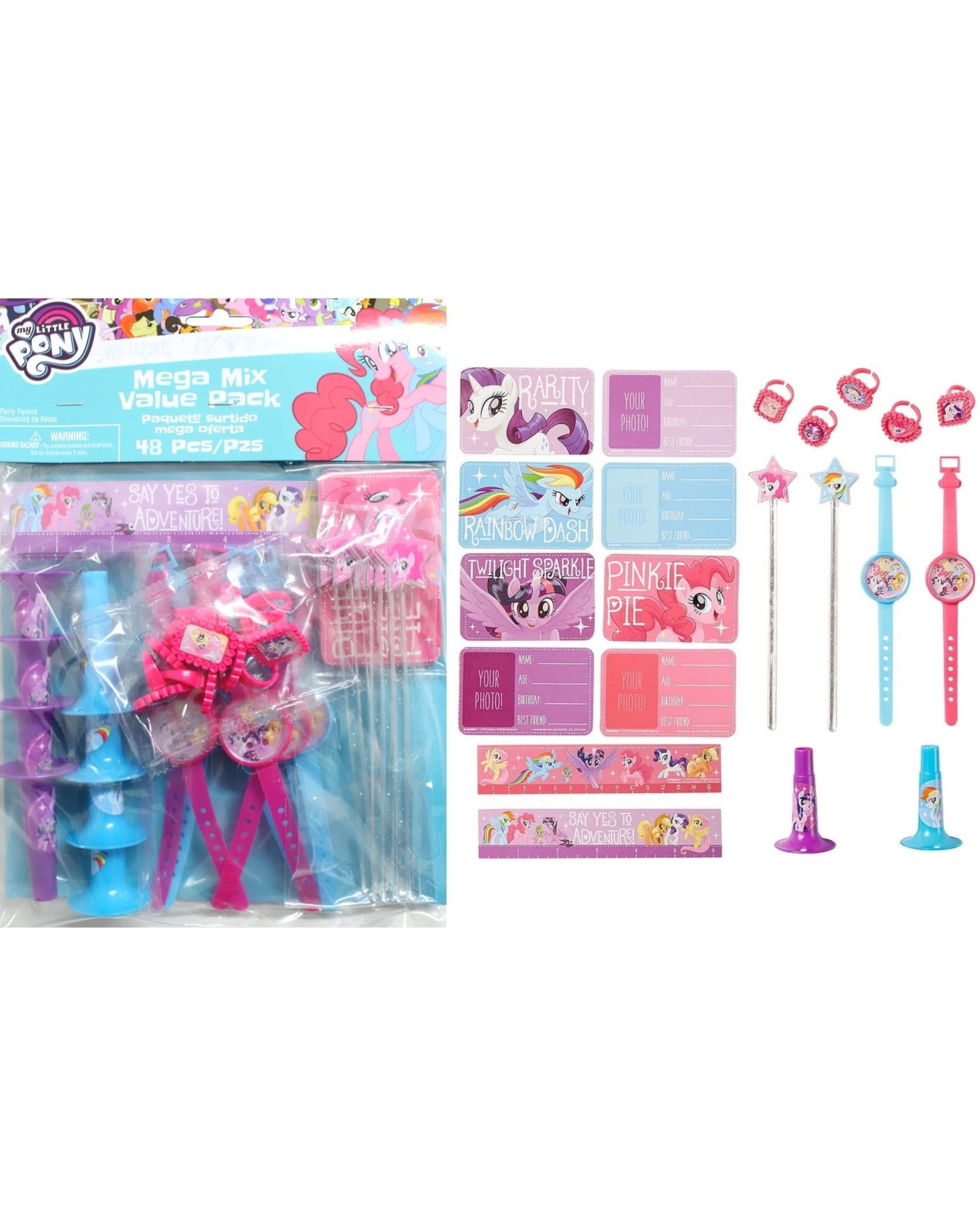 1 Amscan Inc. My Little Pony Friendship Adventures Mega Value Favour Pack 48 Pieces, 1 of 1