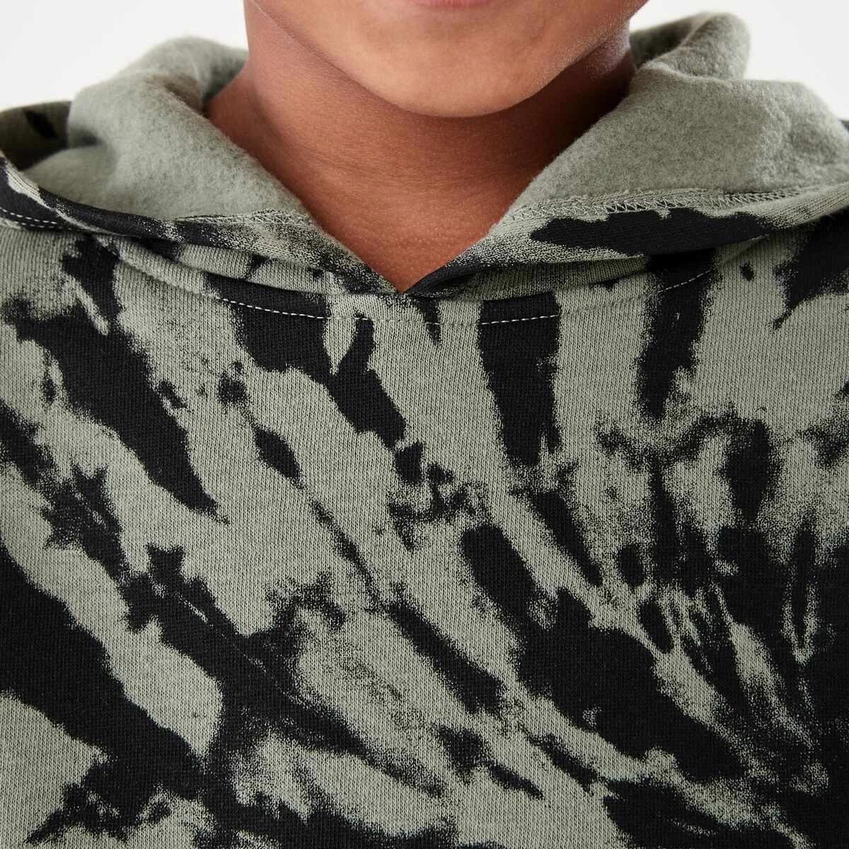 4 Print Hoodie Grn Tiedye, 4 of 9