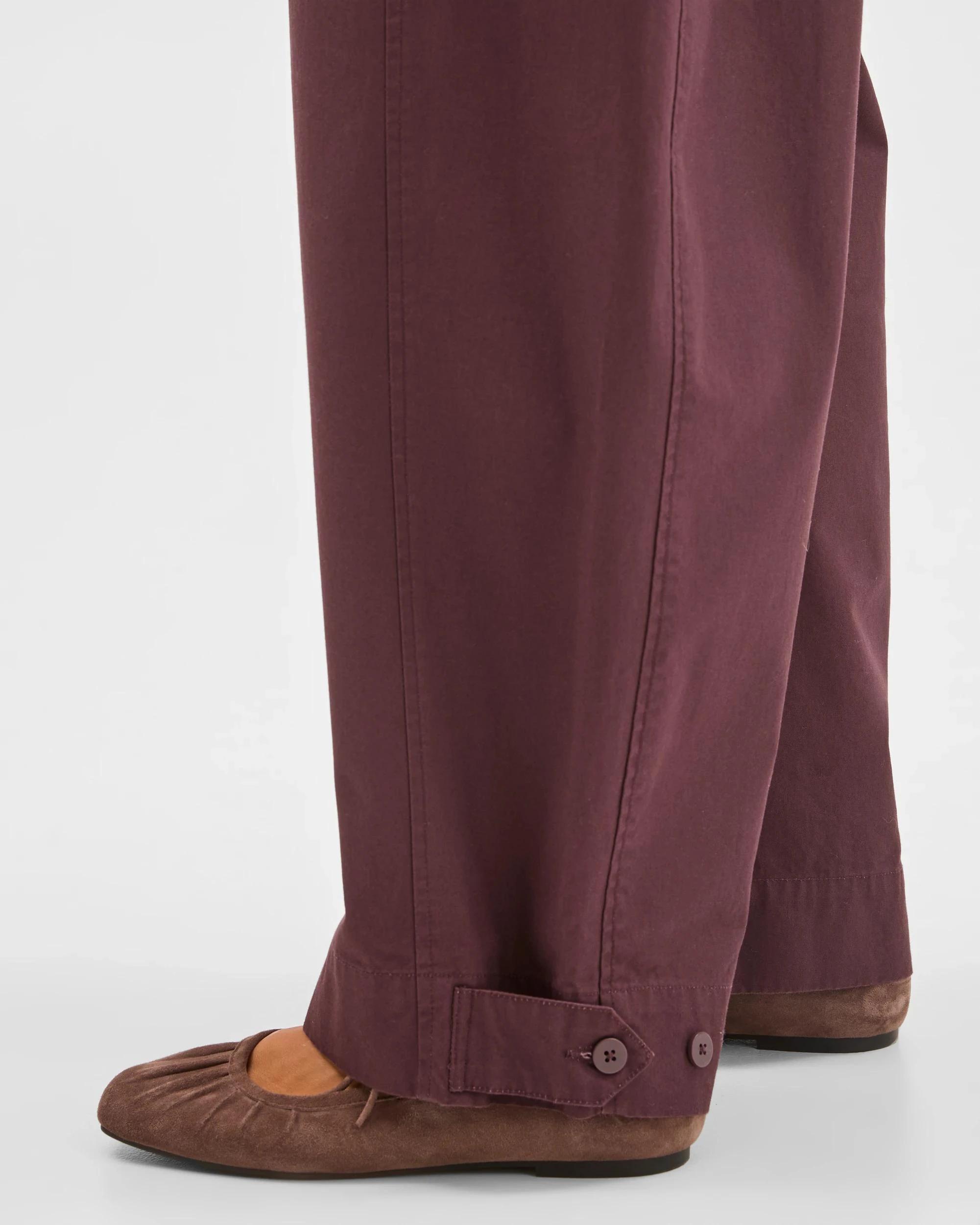6 Lily Loves Australian Cotton Barrel Leg Cargo Pants FUDGE, 6 of 8