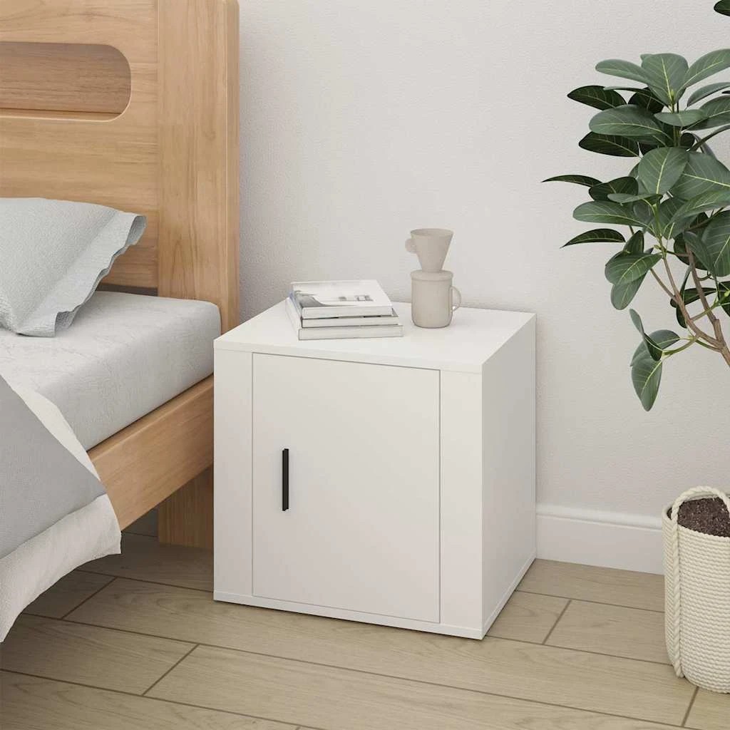 3 vidaXL bedside cabinet Ample Storage - White, 3 of 9
