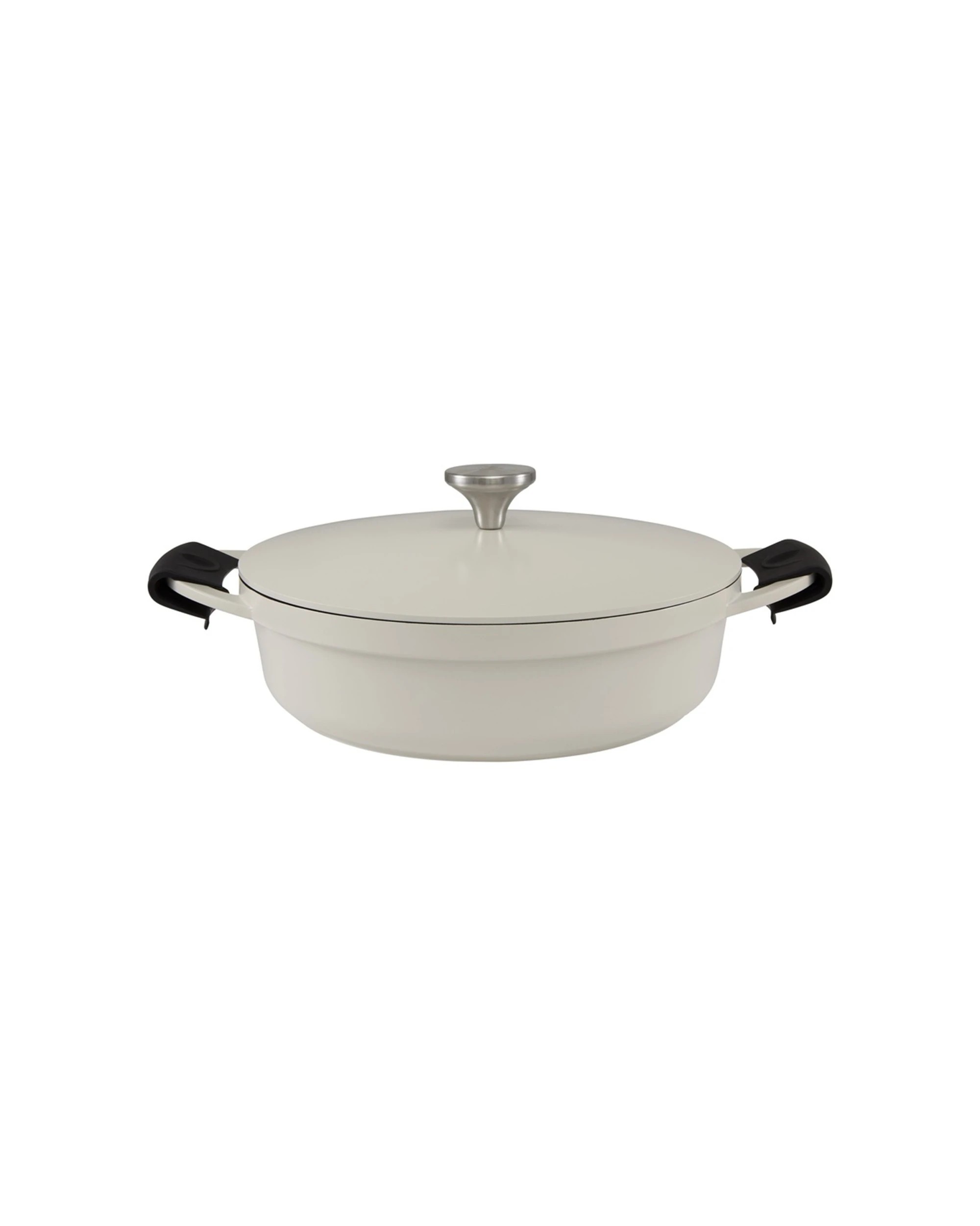 1 Maxwell And Williams Cast Aluminium Non Stick Shallow Casserole 28cm 4L - Beige, 1 of 4