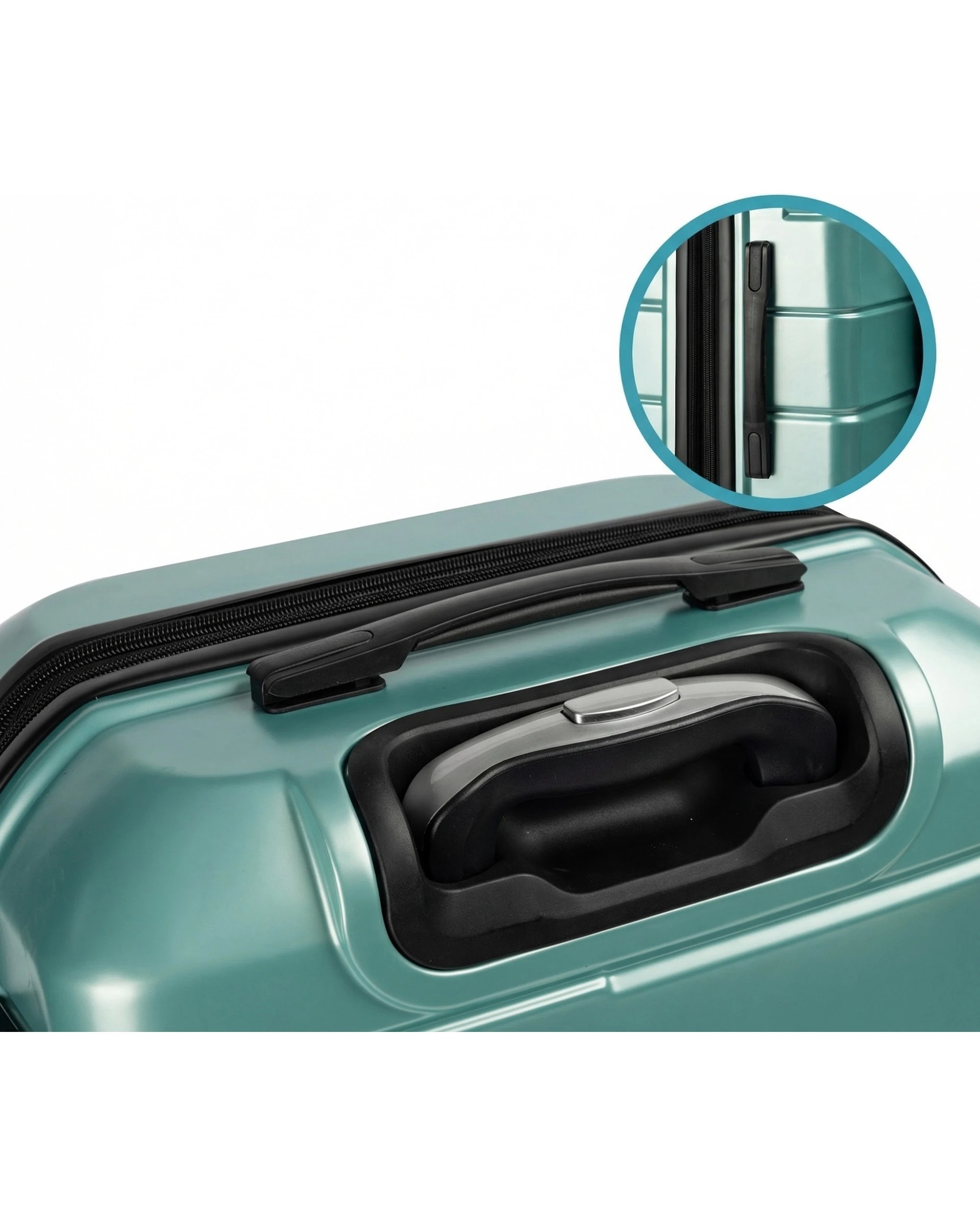 7 Olympus Artemis 24in Hard Shell Suitcase Electric Travel Luggage - Green, 7 of 8
