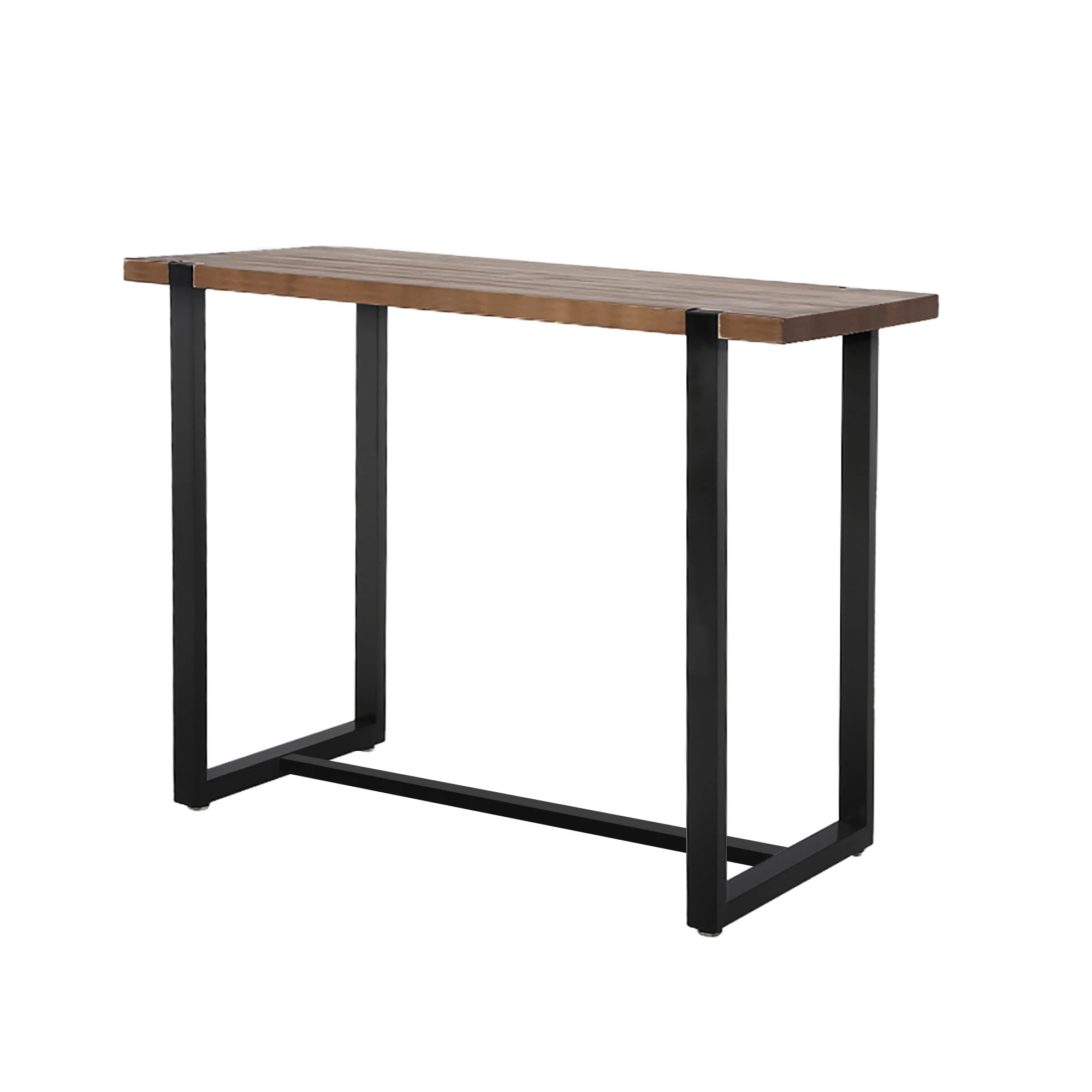 1 Levede High Bar Table Industrial Pub Table Dining Solid Wood Cafe Desk 120X50cm, 1 of 6