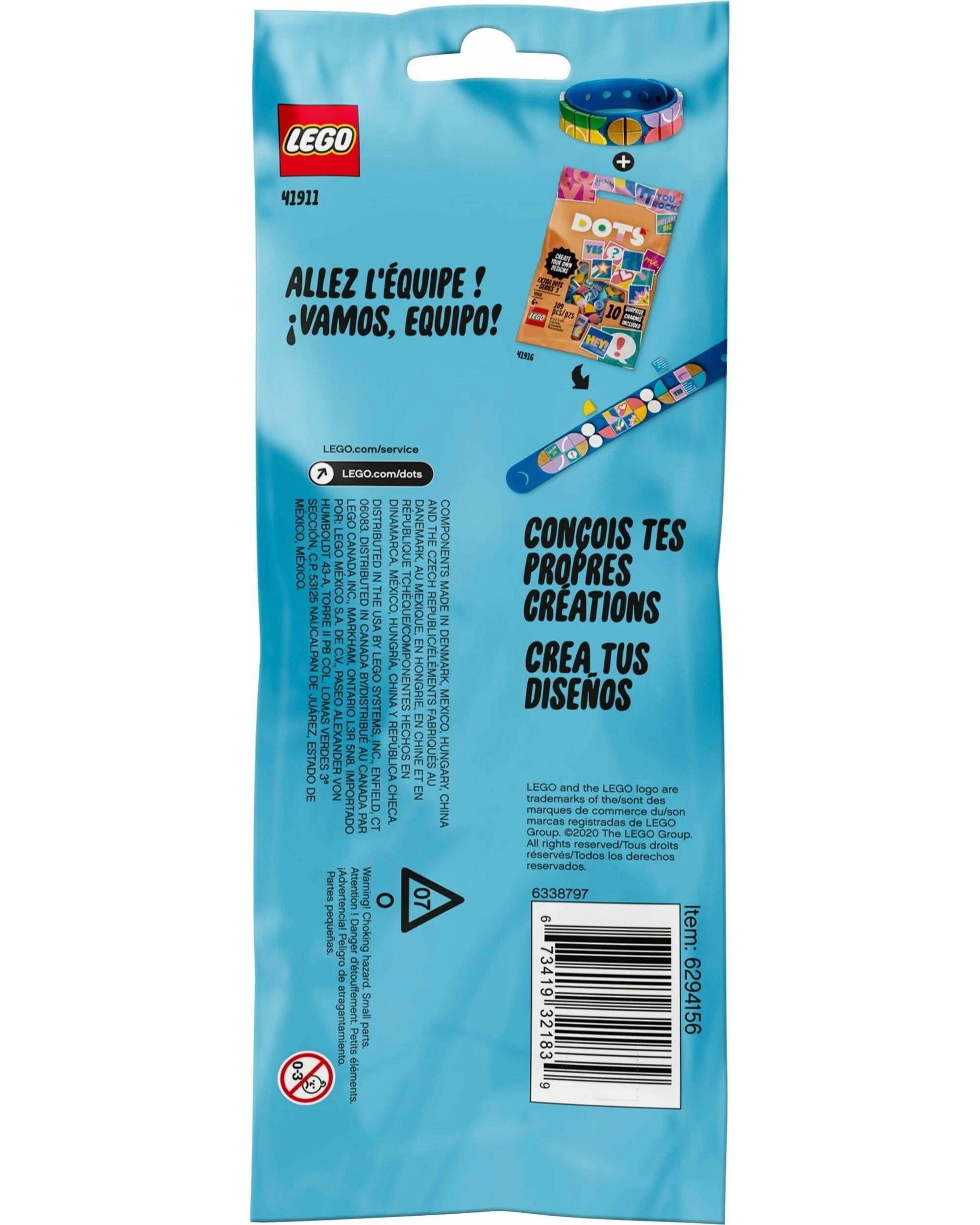 3 LEGO 41911 Go Team! Bracelet - Customizable Kids' Sports Jewelry, 3 of 5