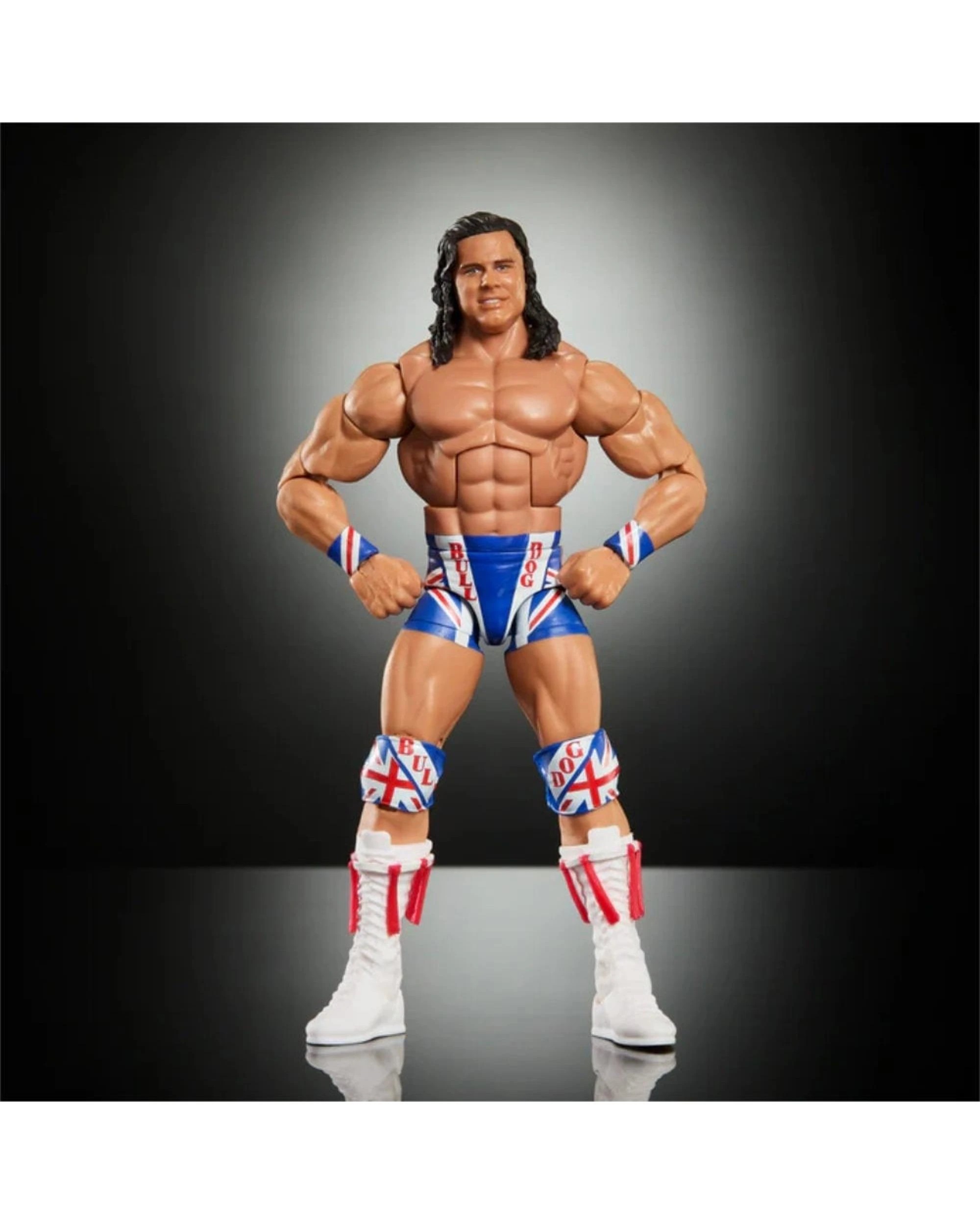 3 WWE Elite Legends Collection Series 29 British Bulldog Action Figure, 3 of 7