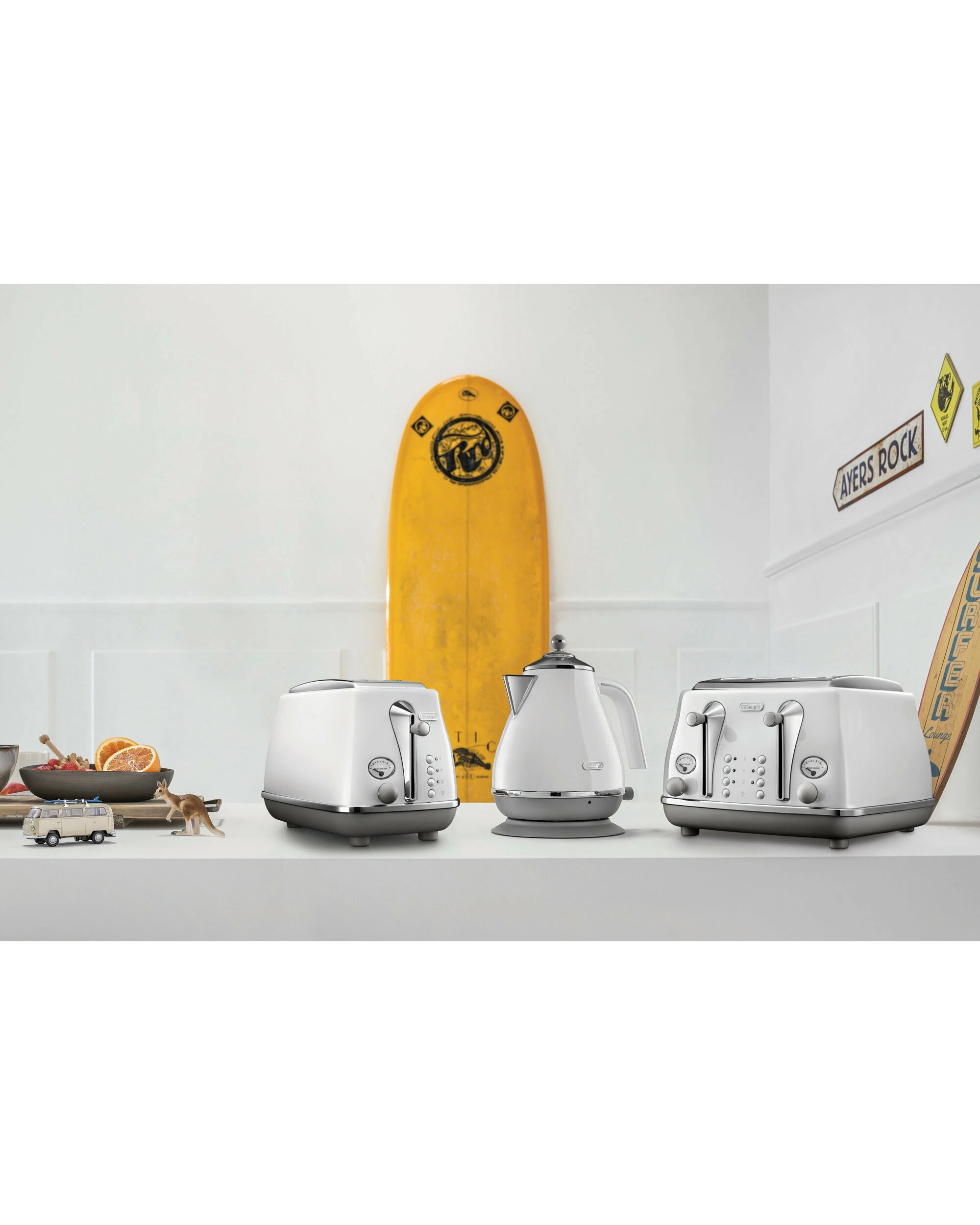 4 DeLonghi Icona Capitals 4 Slice Toaster - Sydney White - WHITE, 4 of 5