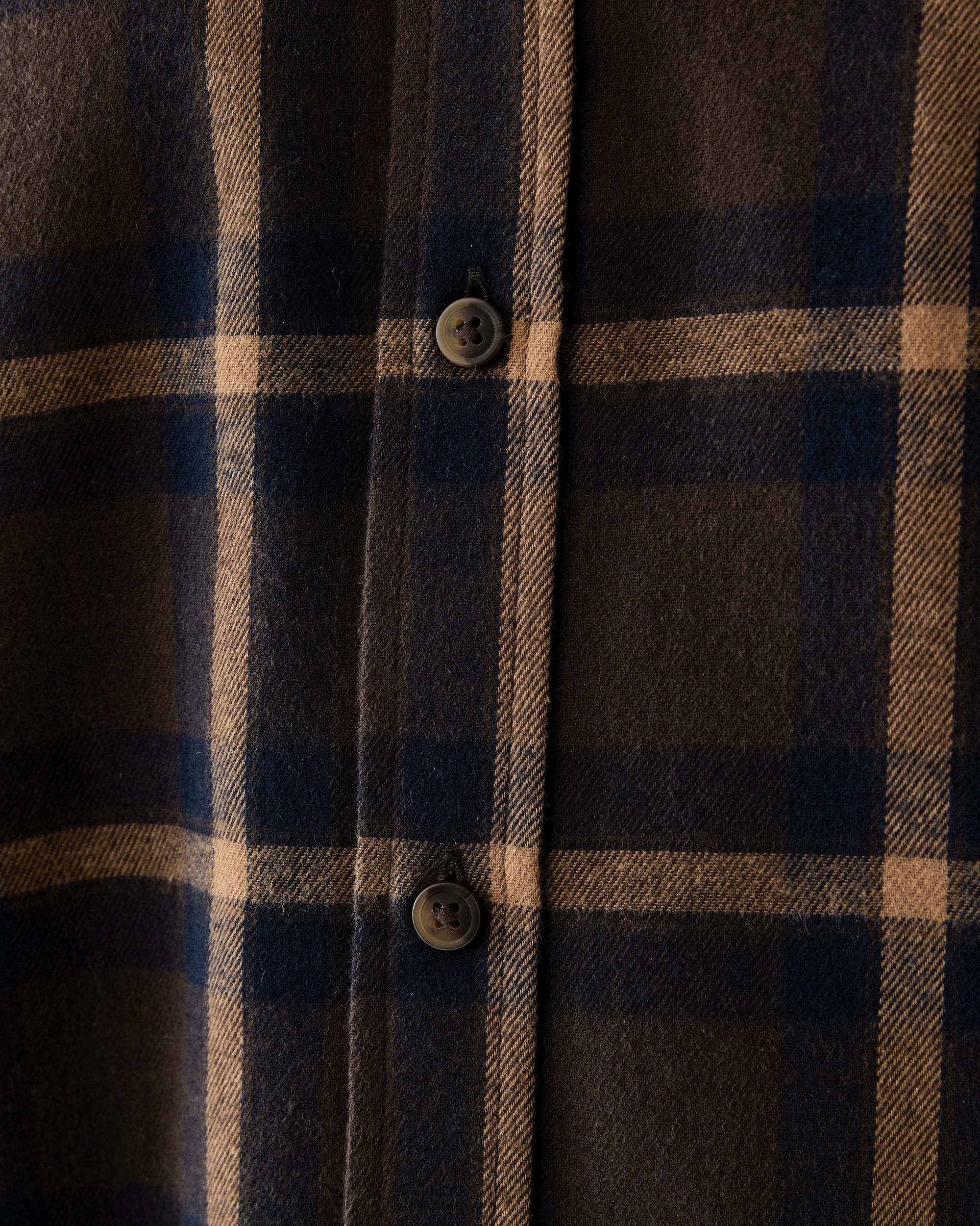 6 Long Sleeve Brushed Shirt Brn Check, 6 of 7