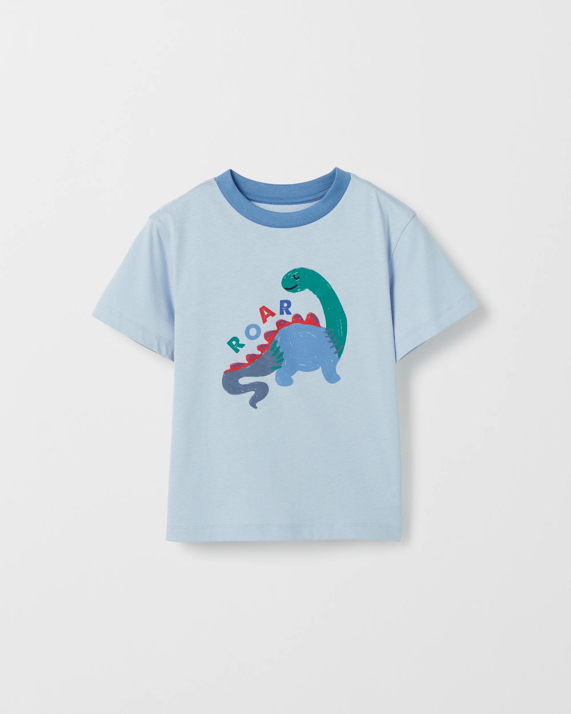 2 Target Kids Australian Cotton Blend 3 Pack T-Shirt DINO-BLUE/NAVY, 2 of 5