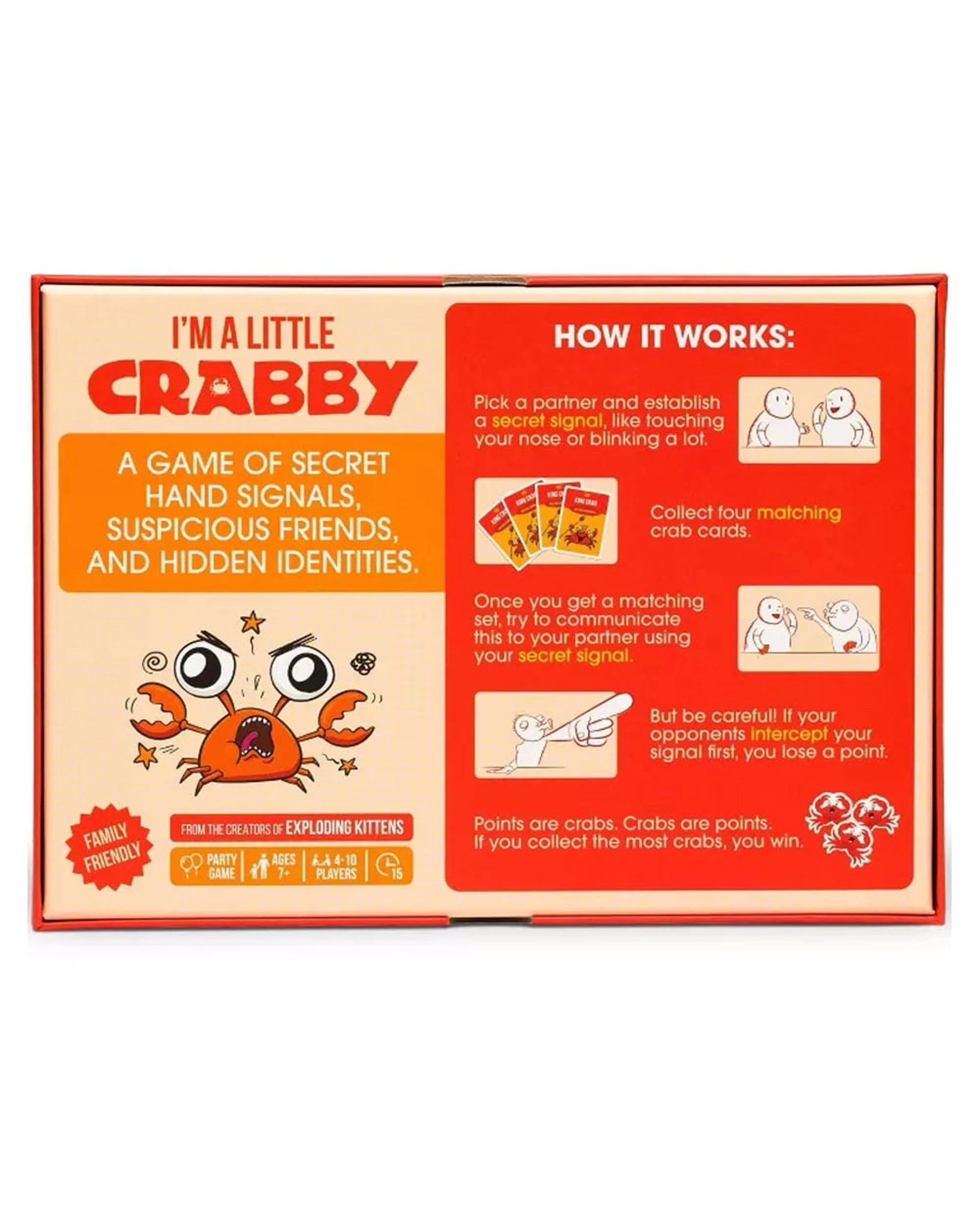 4 I'm a Little Crabby Game by Exploding Kittens, 4 of 4