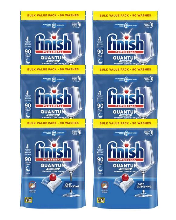 Finish 6x Quantum Essential Dishwasher Tablets 90pk (540 Tablets)