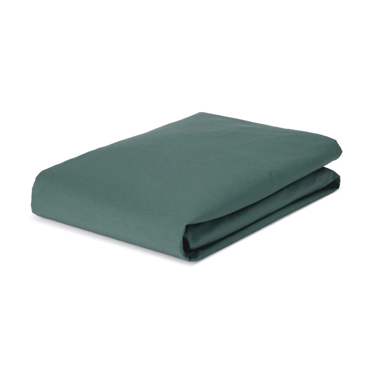 2 225 Thread Count Cotton Rich Fitted Sheet - Queen Bed, Teal, 2 of 3