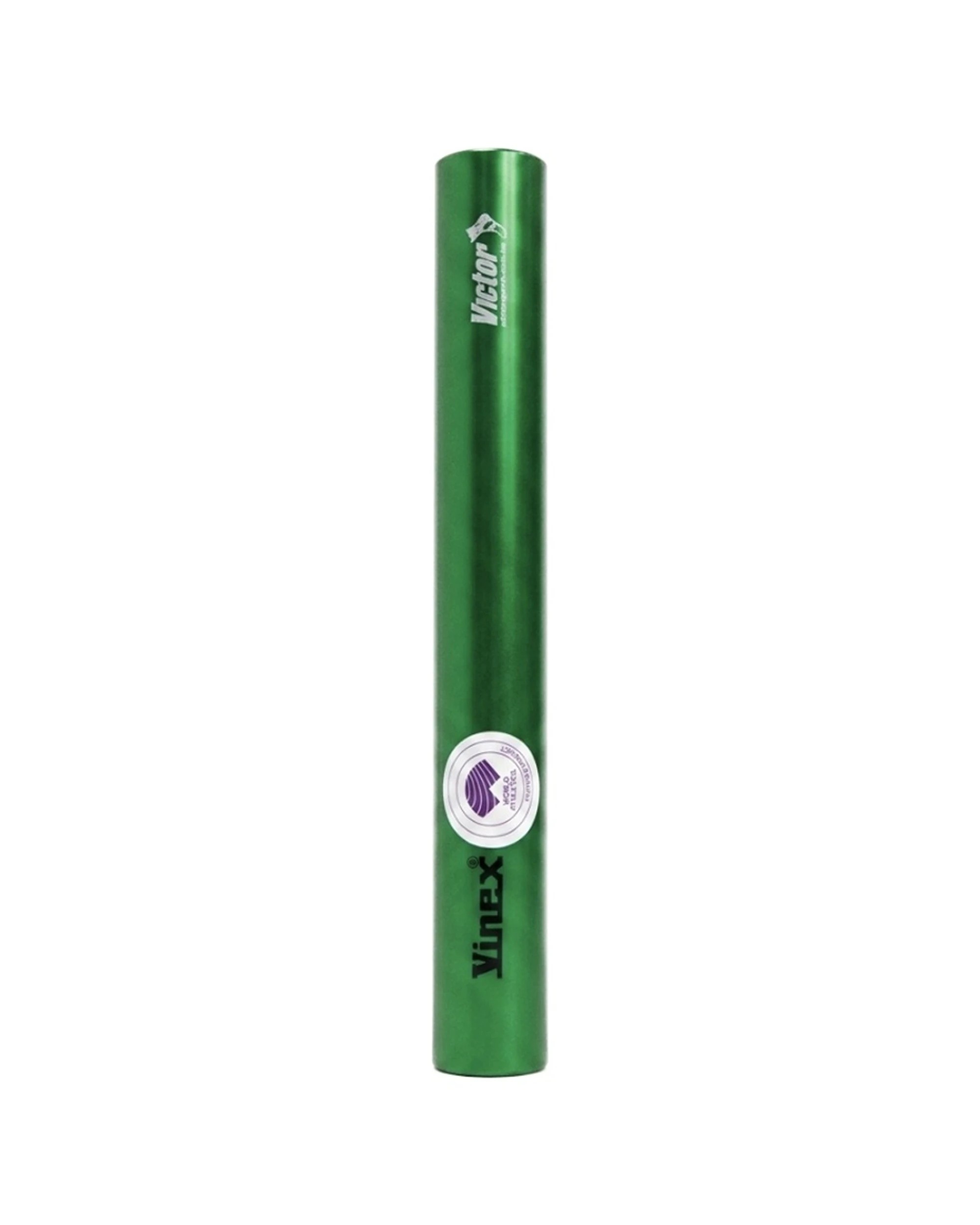 1 Victor Sports Aluminium Relay Baton Lightweight Smooth Ends Senior - Green, 1 of 1