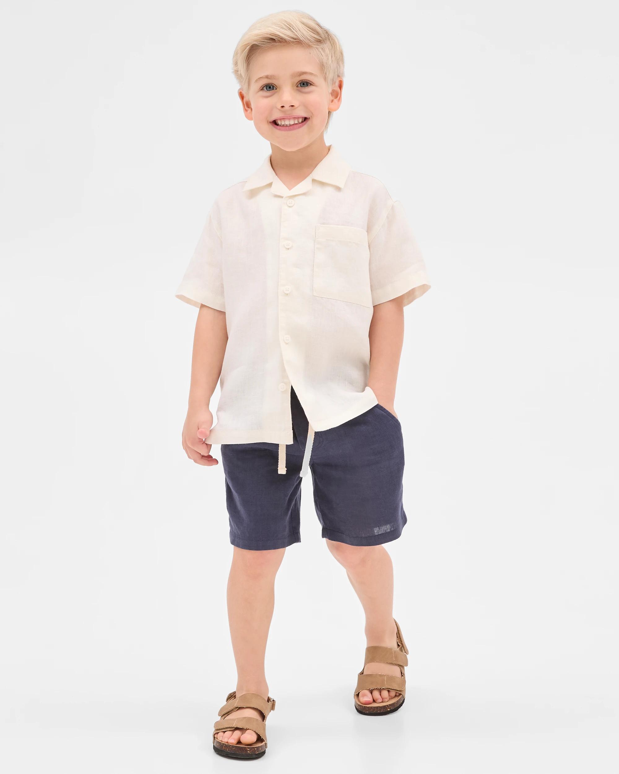 2 Target European Linen Shirt WHITE, 2 of 5