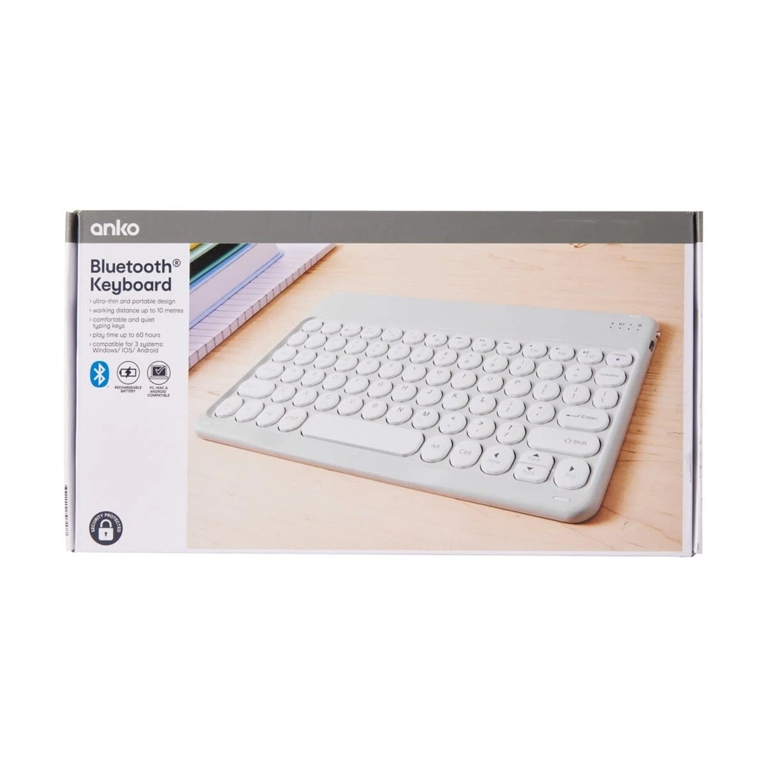 6 Bluetooth Keyboard - Grey, 6 of 6