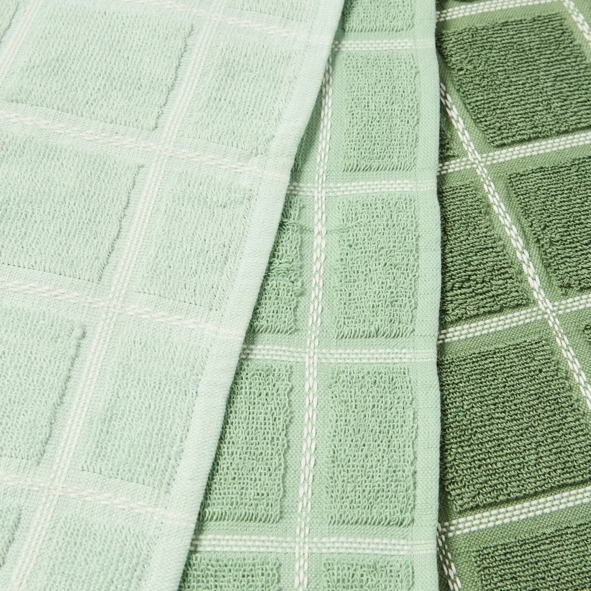 3 Pack of 3 Terry Dish Cloths - Green, 3 of 6