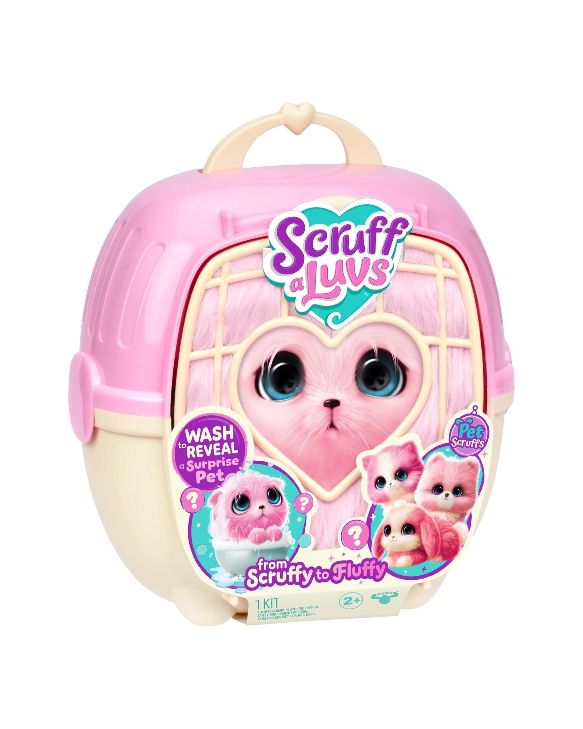 4 Little Live Pets Scruff-A-Luvs Series 1 Single Pack Pink, 4 of 10