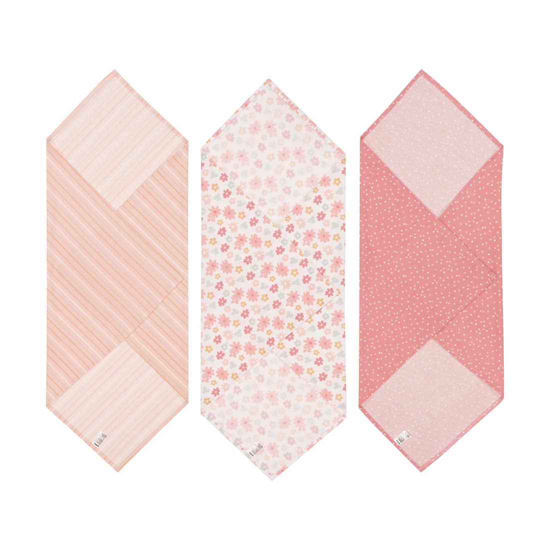 2 3 Pack Flannelette Wraps - Floral, 2 of 6