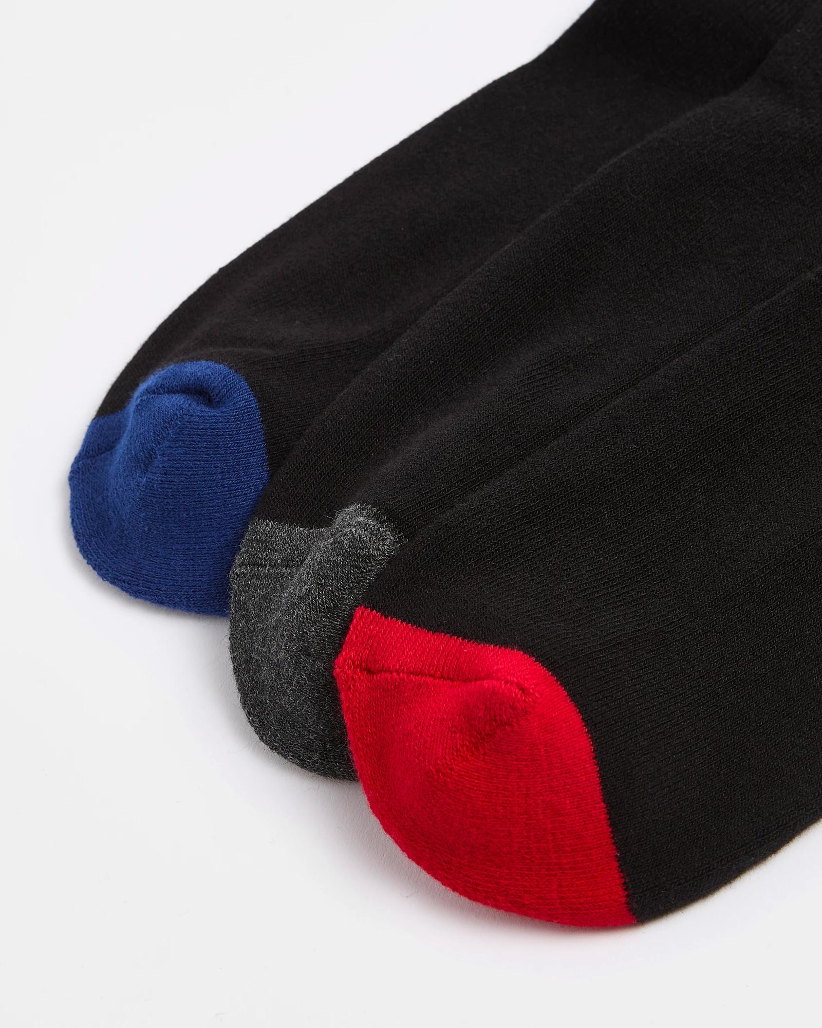 2 3 Pack Business Comfort Crew Socks - Maxx BLACK, 2 of 3