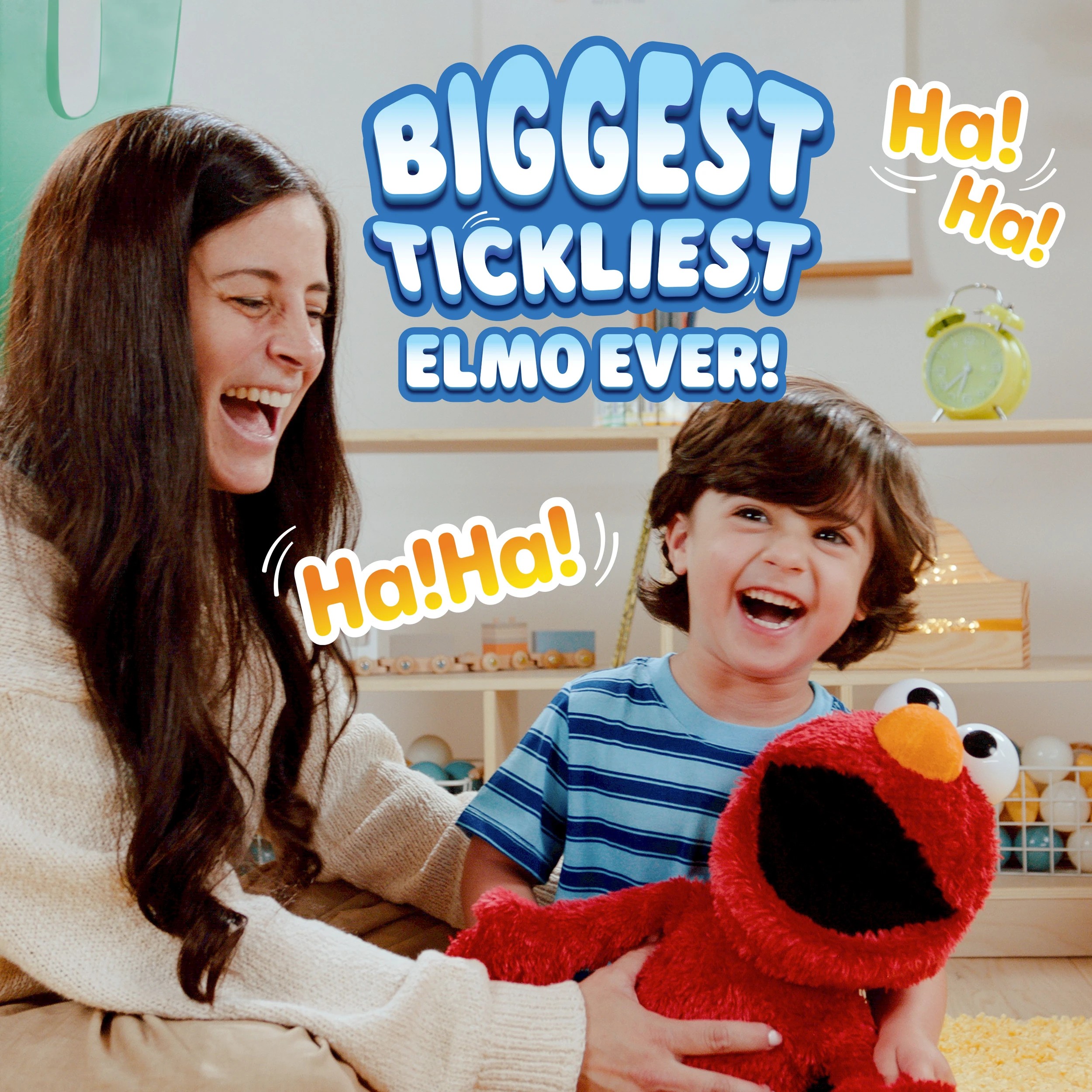 4 Sesame Street Tickle Me Elmo Giggle Max Plush Toy, 4 of 9