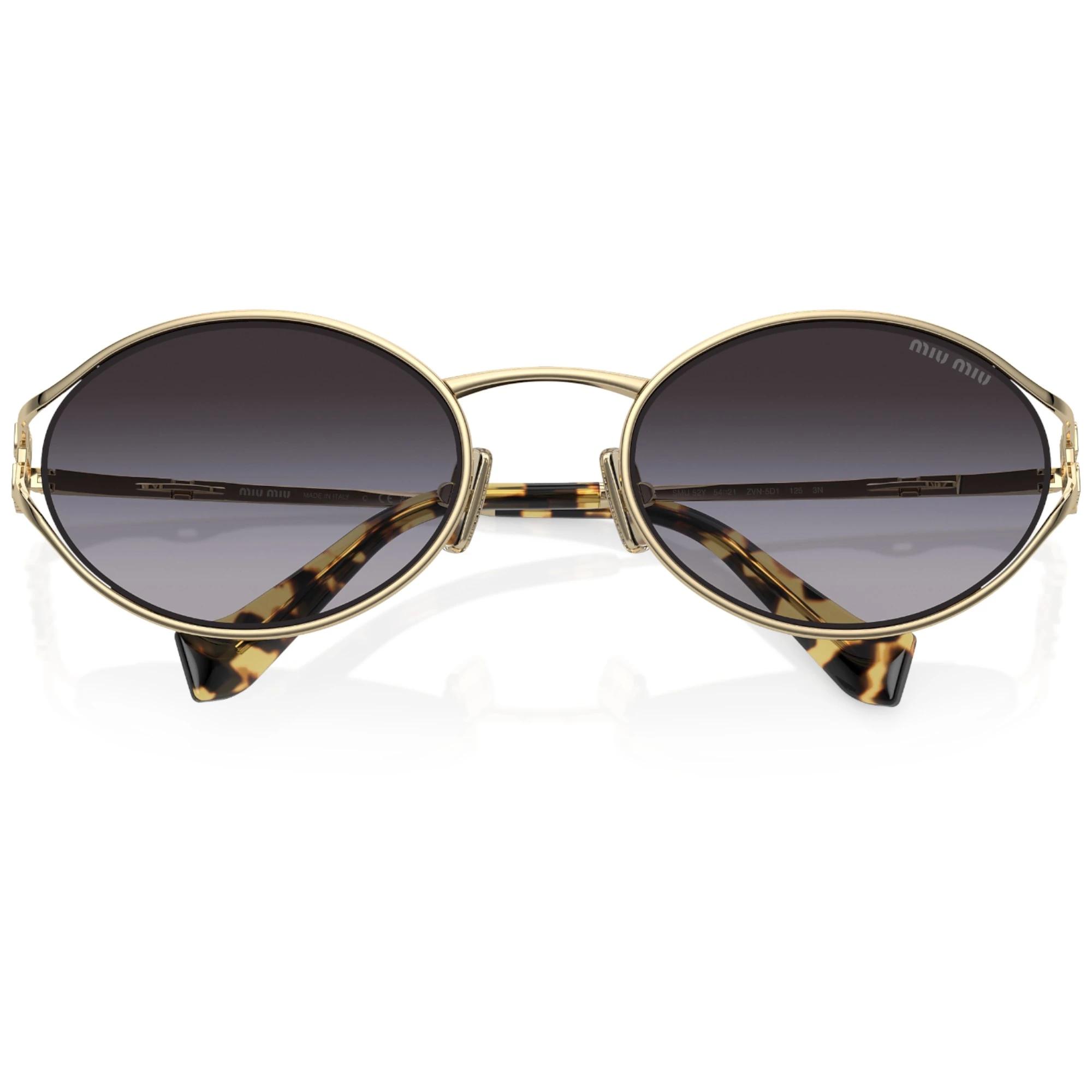 5 Miu Miu Womens Sunglasses MU52YS Pale Gold/ Grey Sunnies PALE GOLD/GREY, 5 of 5