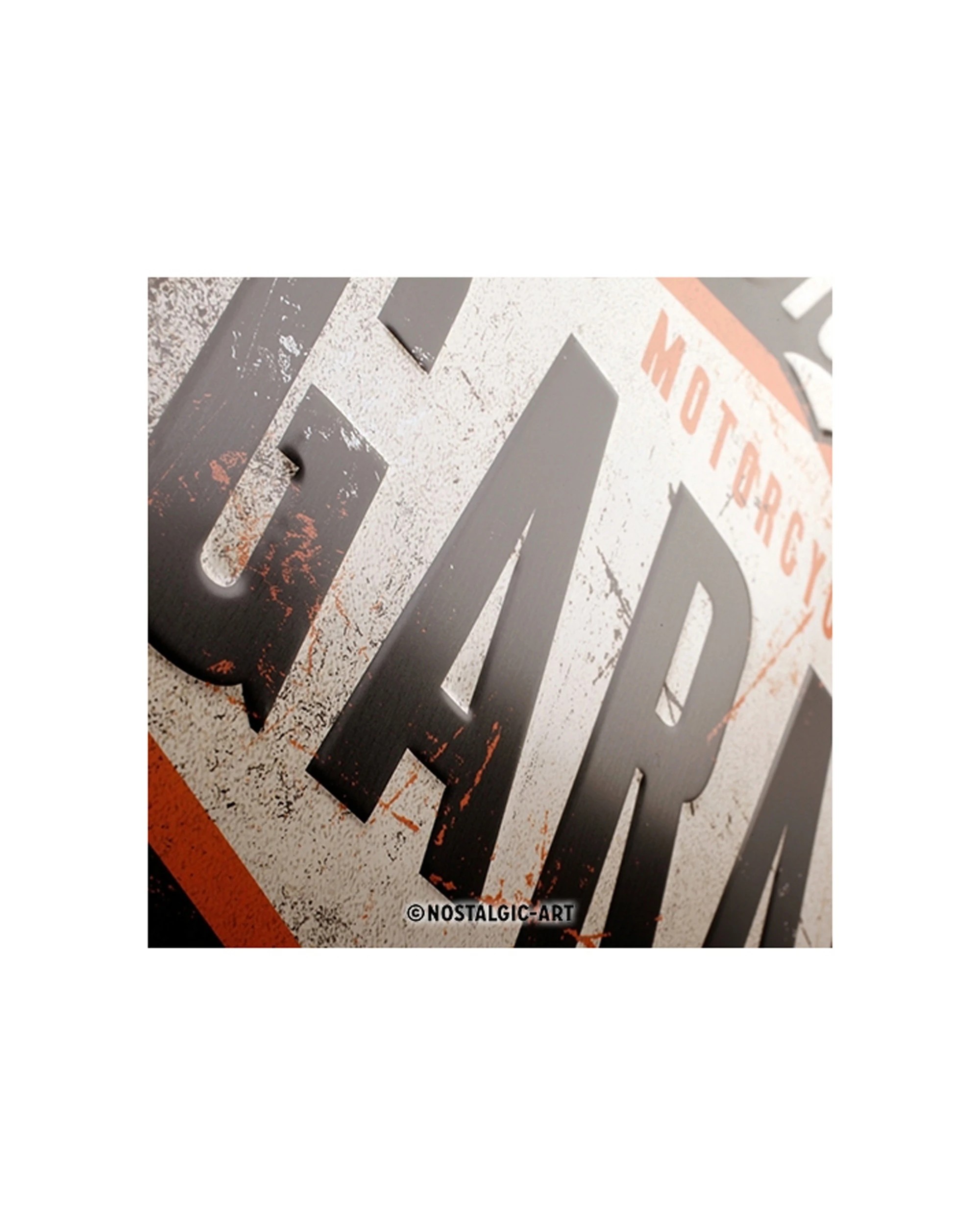 4 Nostalgic-Art XL 40x60cm Metal Wall Art Sign Plaque - Harley Garage - Multi, 4 of 4