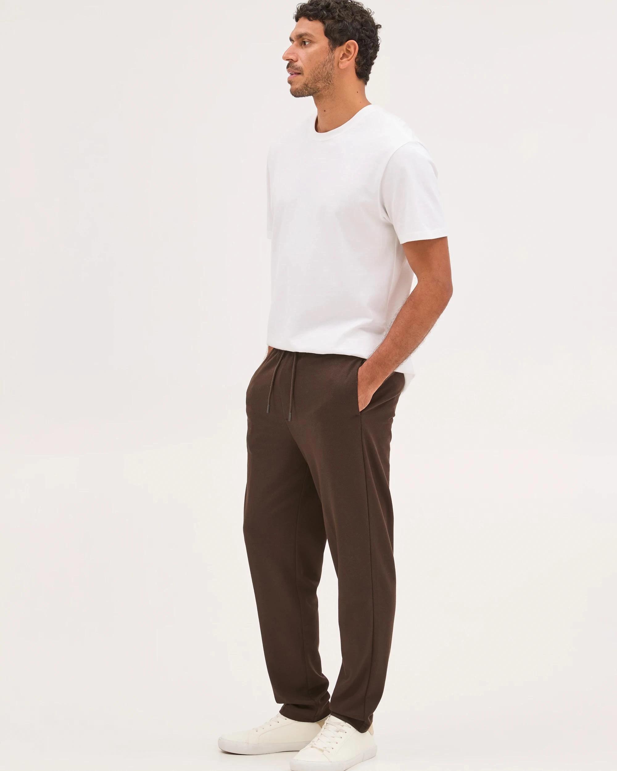 3 Target Man Textured Knit Pants CHOCOLATE, 3 of 6