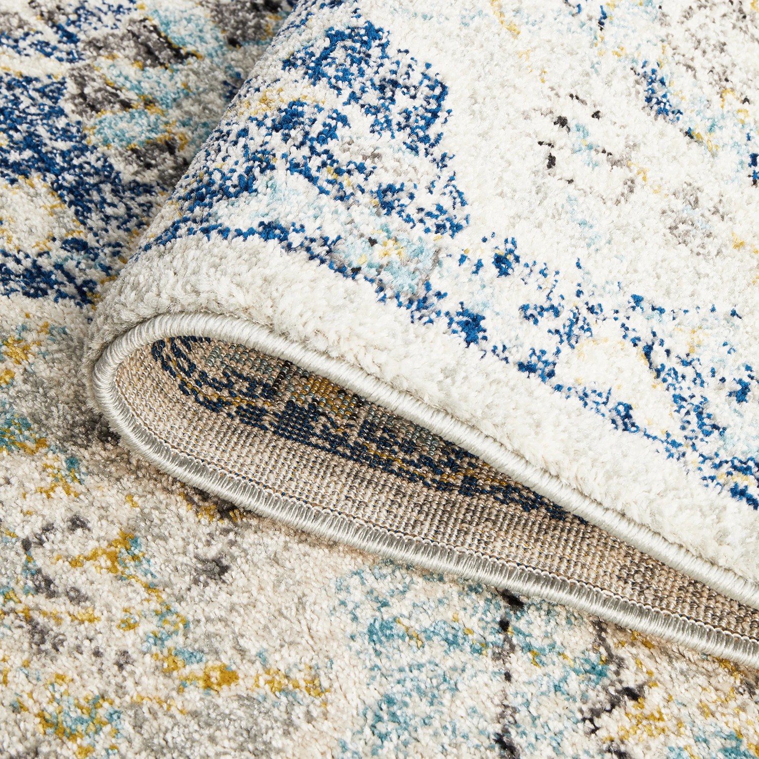 9 Common Ground Rugs Encore 266 400x300cm - Extra Extra Large Power Loomed Pet Friendly Floor Rug - Blue, 9 of 9