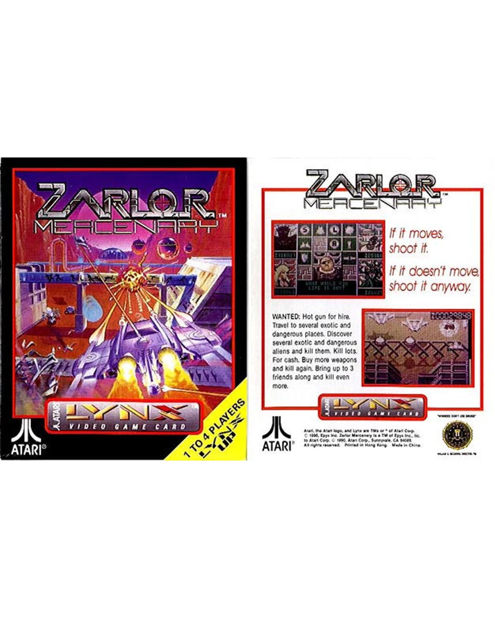 2 Zarlor: Mercenary - Atari Lynx, 2 of 2