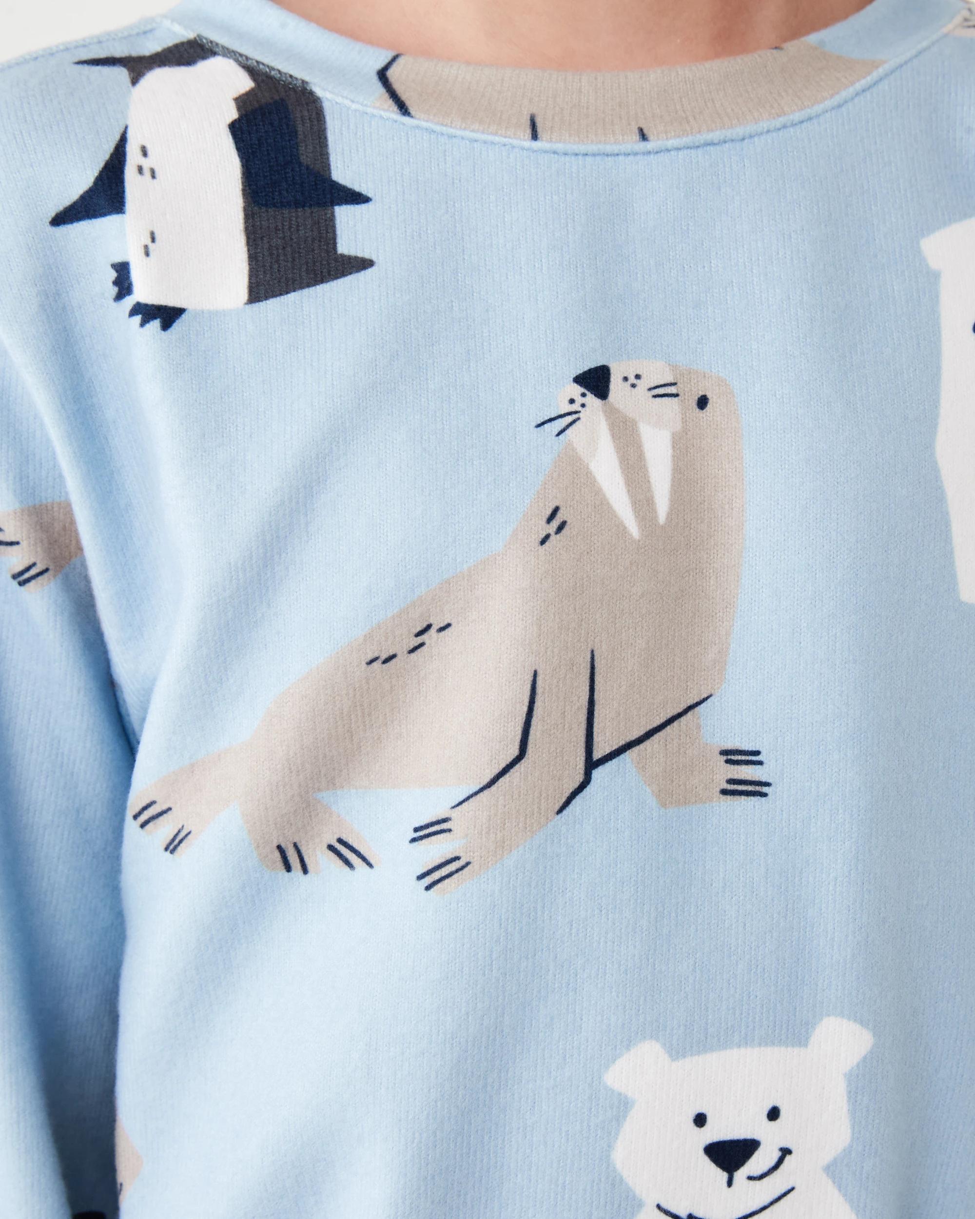 4 Hacci Pyjama Set Blu Arc An, 4 of 4