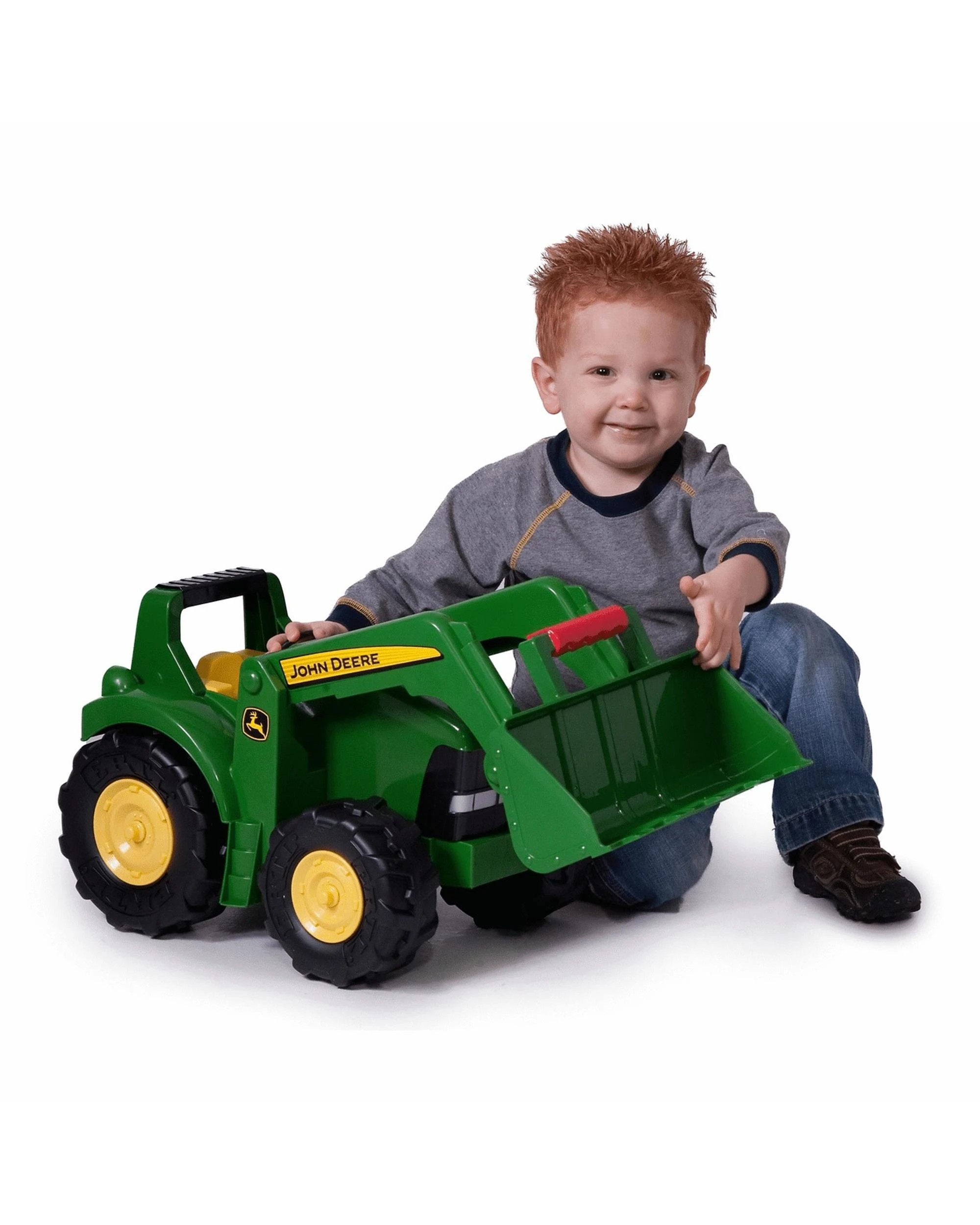 2 John Deere Kids 21 inch Big Scoop Tractor with Loader, 2 of 3