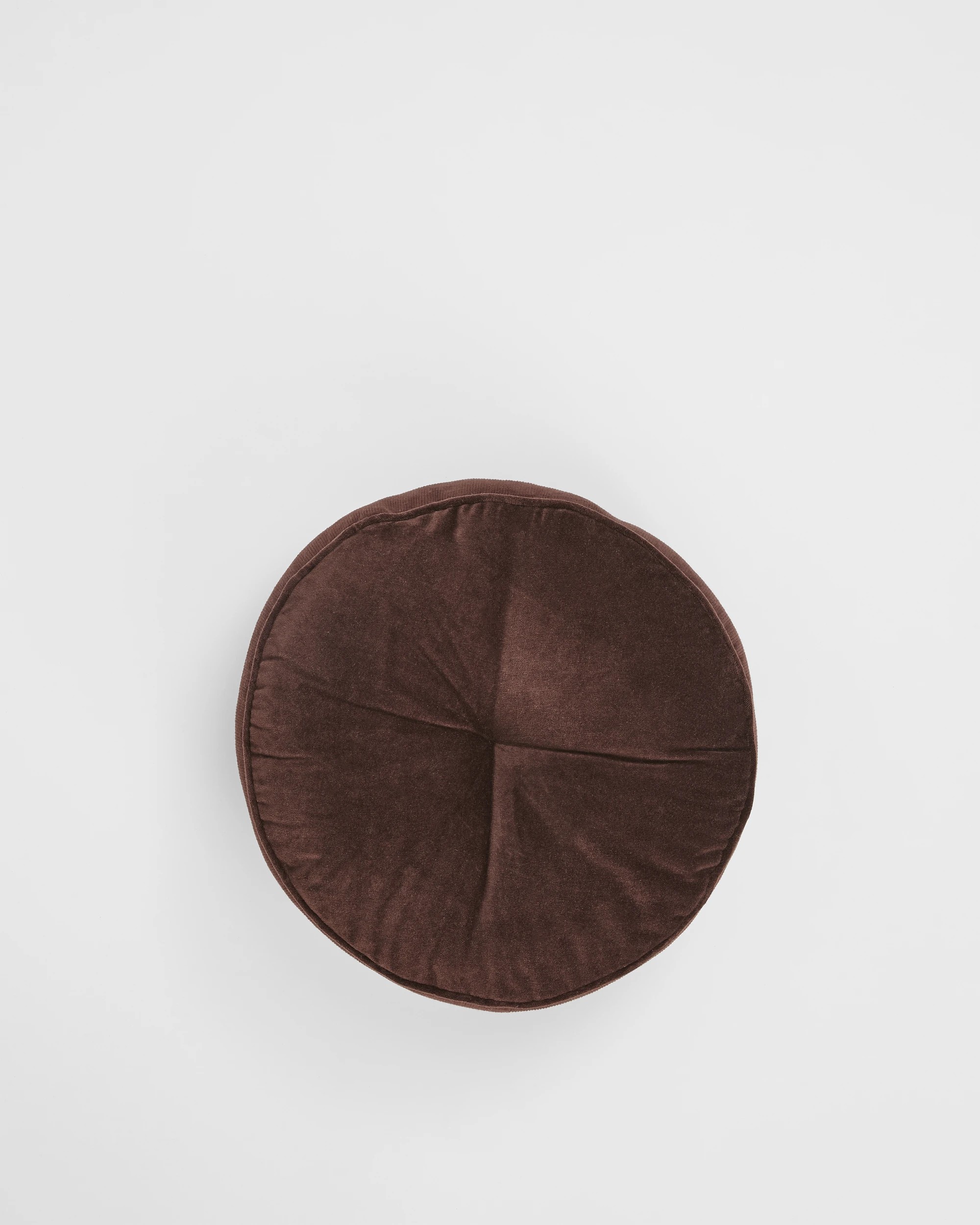 1 Target Lacy Velvet Round Cushion - Brown, 1 of 2