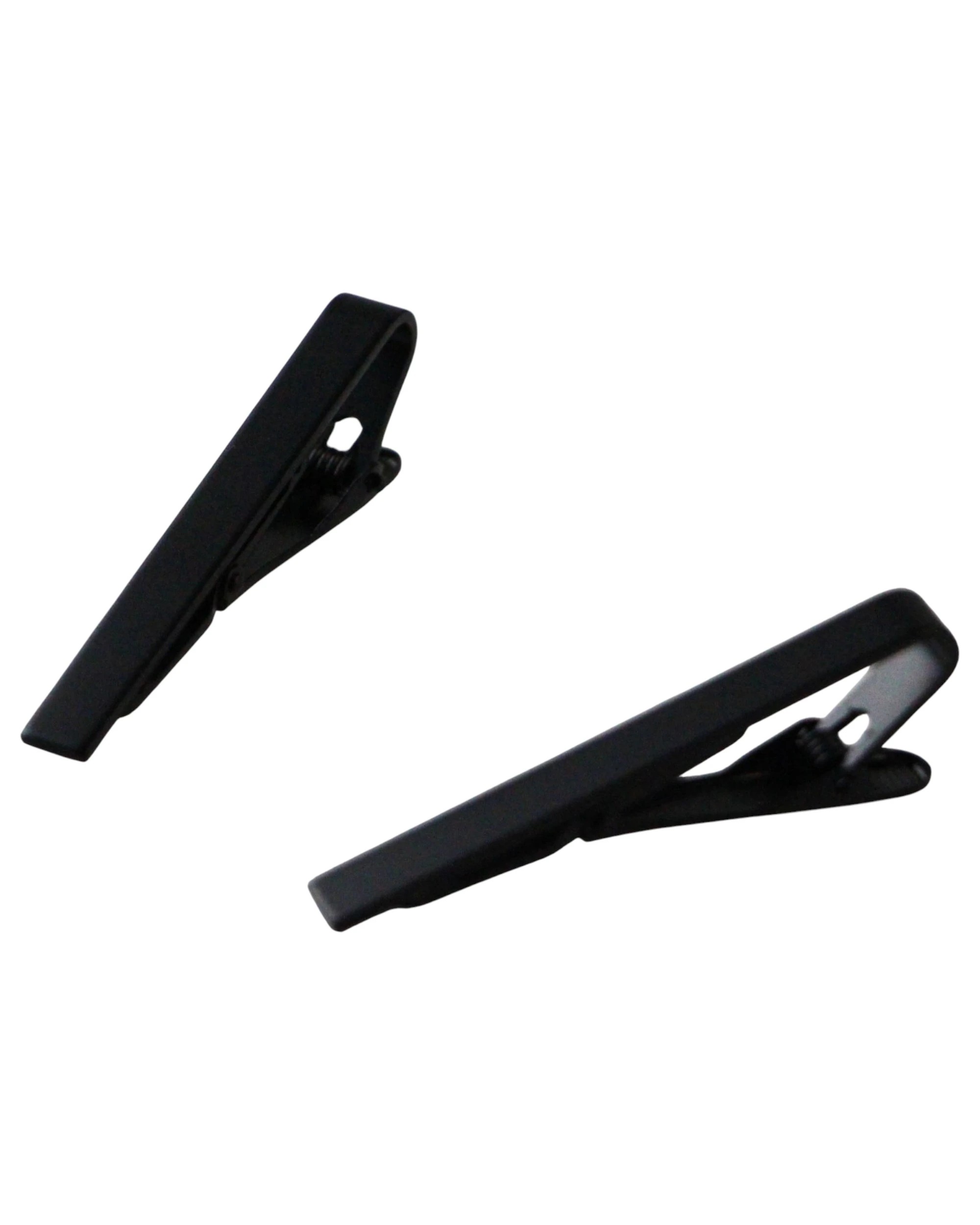 1 Zasel Mens Elegant Plain Tie Clip Clasp - Black, 1 of 1