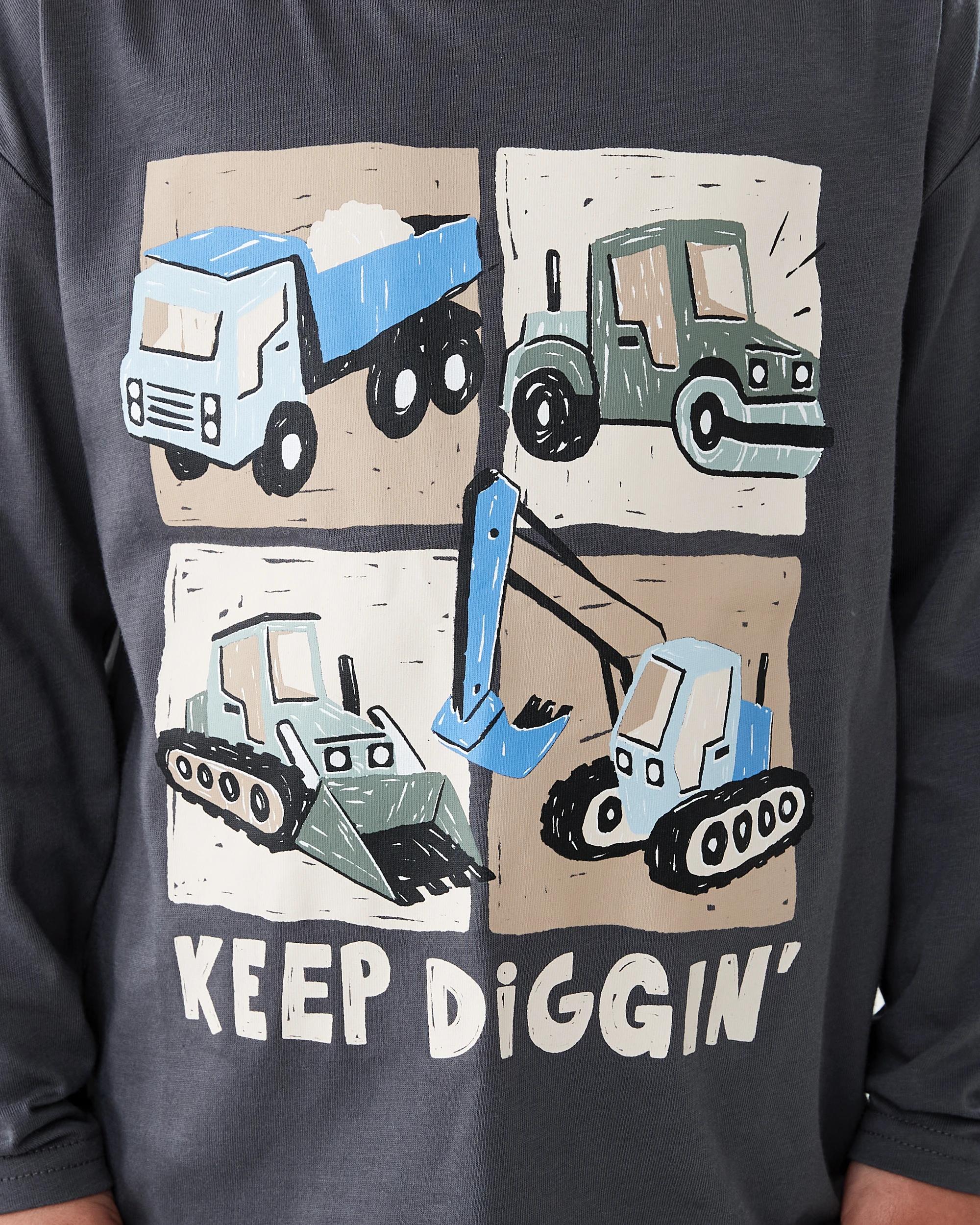 5 Long Sleeve Print T-shirt Gry Digger, 5 of 8