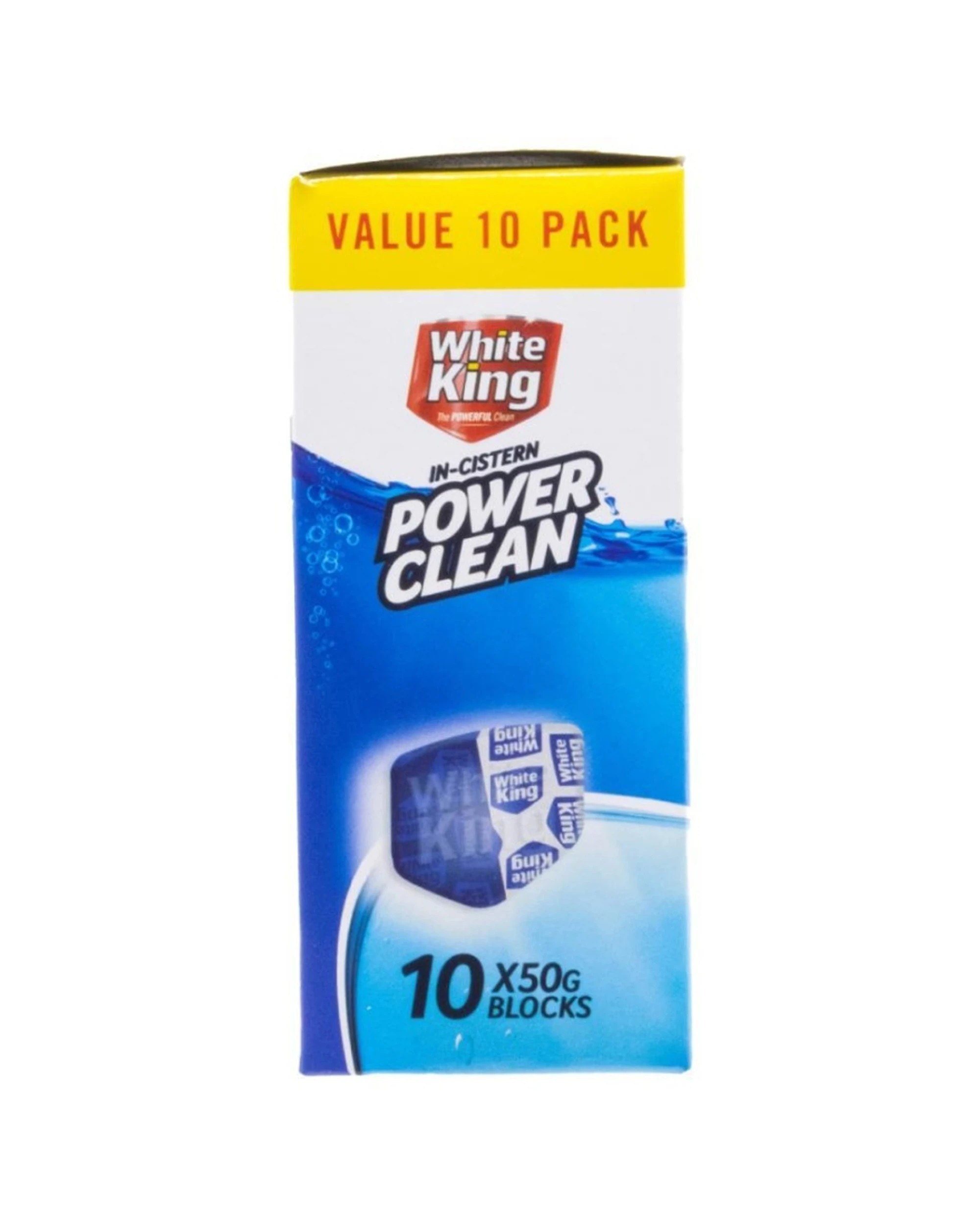 4 White King 4x10pc In Cistern Power Clean Toilet Blocks Value Pack 50g - Multi, 4 of 5