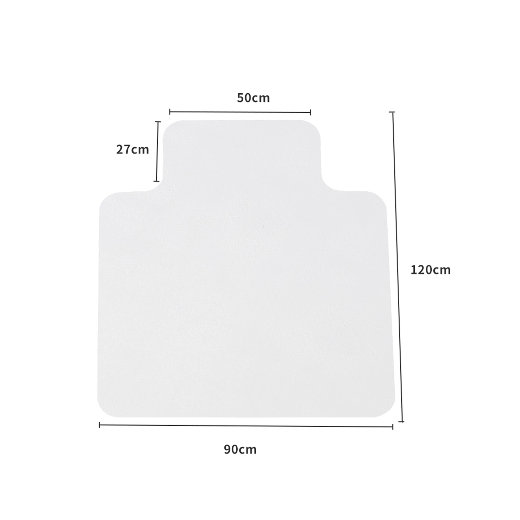 3 Marlow Chair Mat Floor Protectors PVC No Pin - Clear, 3 of 6