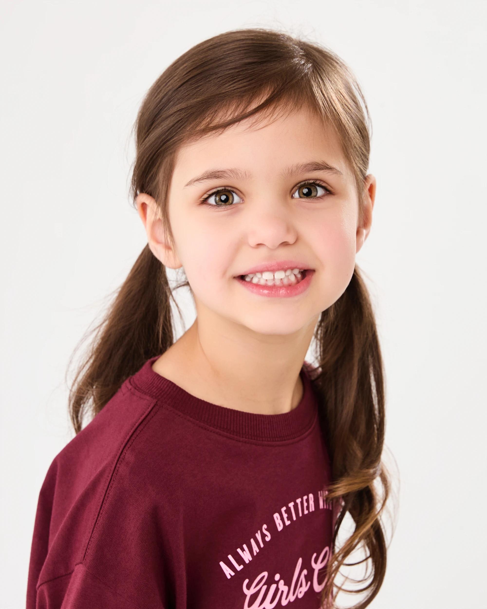 3 Long Sleeve Oversized T-shirt Maron Bow, 3 of 7