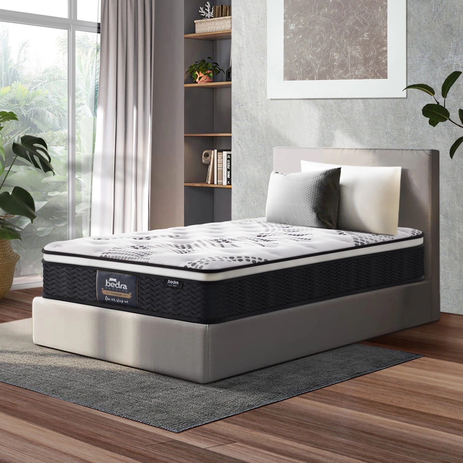 3 Bedra Bedding Single Mattress Cool Gel Foam Euro Top Bed 22cm
 - Multi, 3 of 7