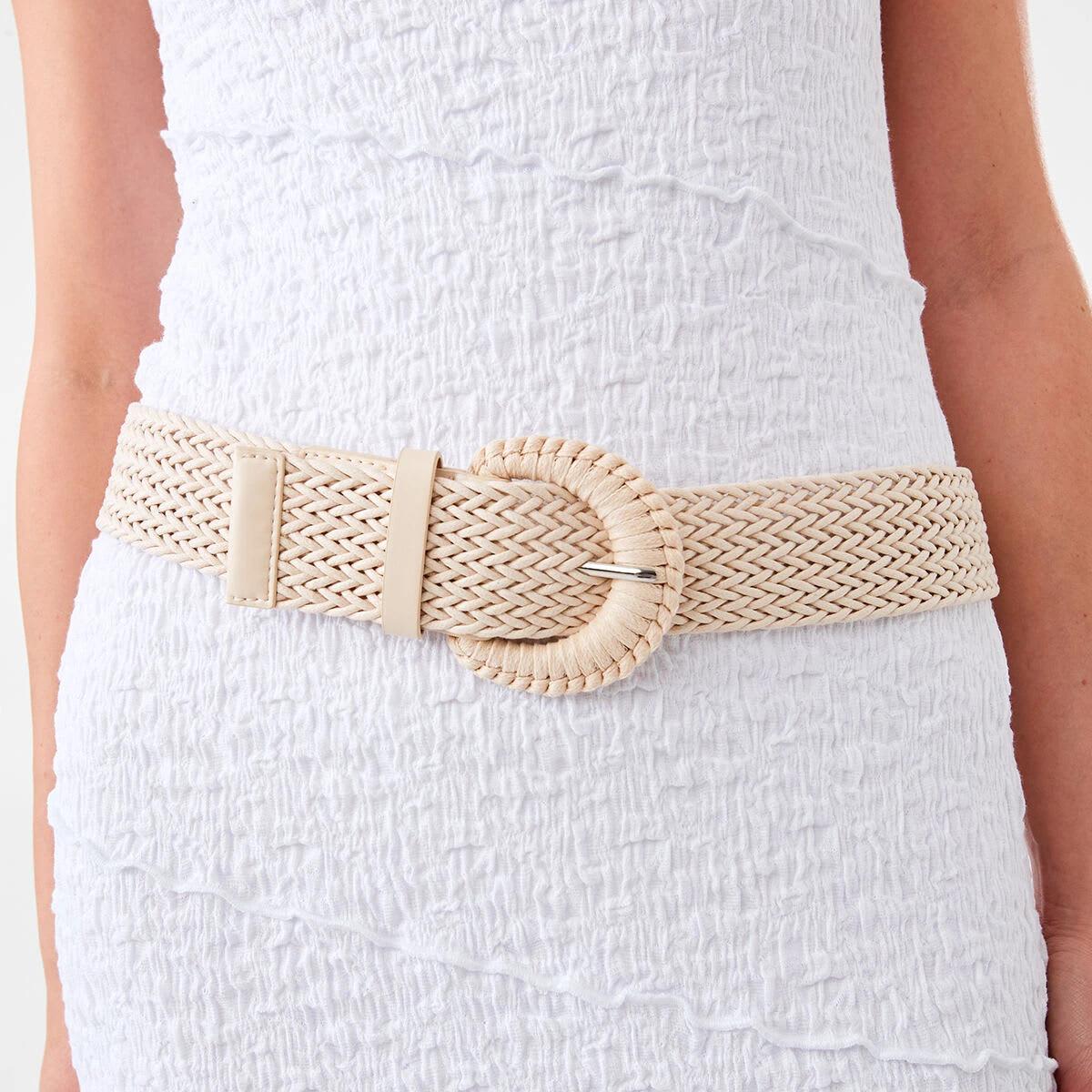 3 Woven D Belt Off White, 3 of 3