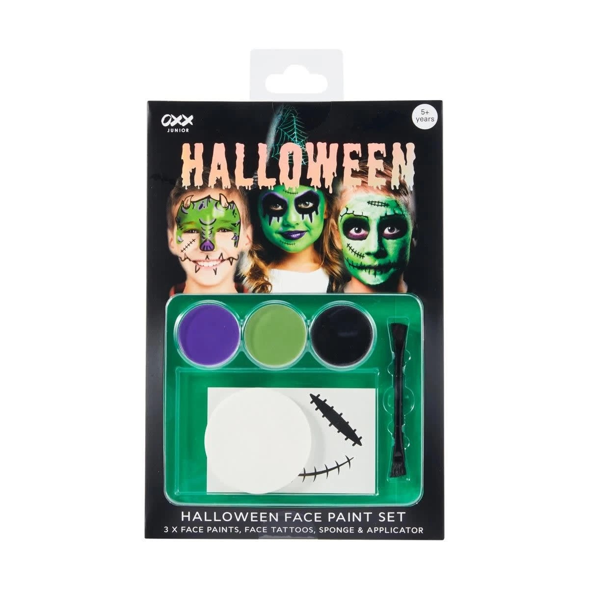 1 OXX Junior Halloween Face Paint Set - Witch, 1 of 5
