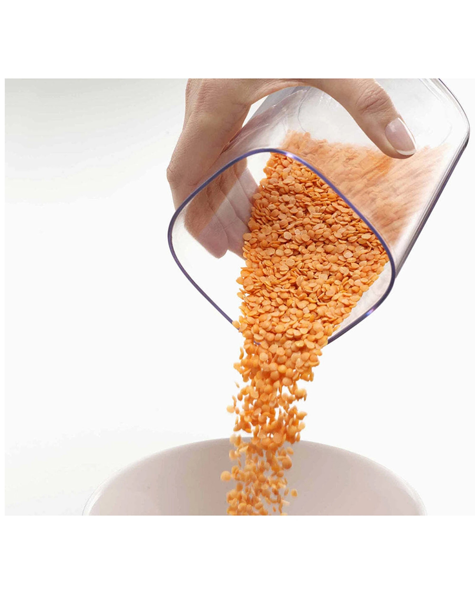 4 5pc Joseph & Joseph Podium Storage Container Organiser Set W/ Stand/lid Sage
 - Green, 4 of 4