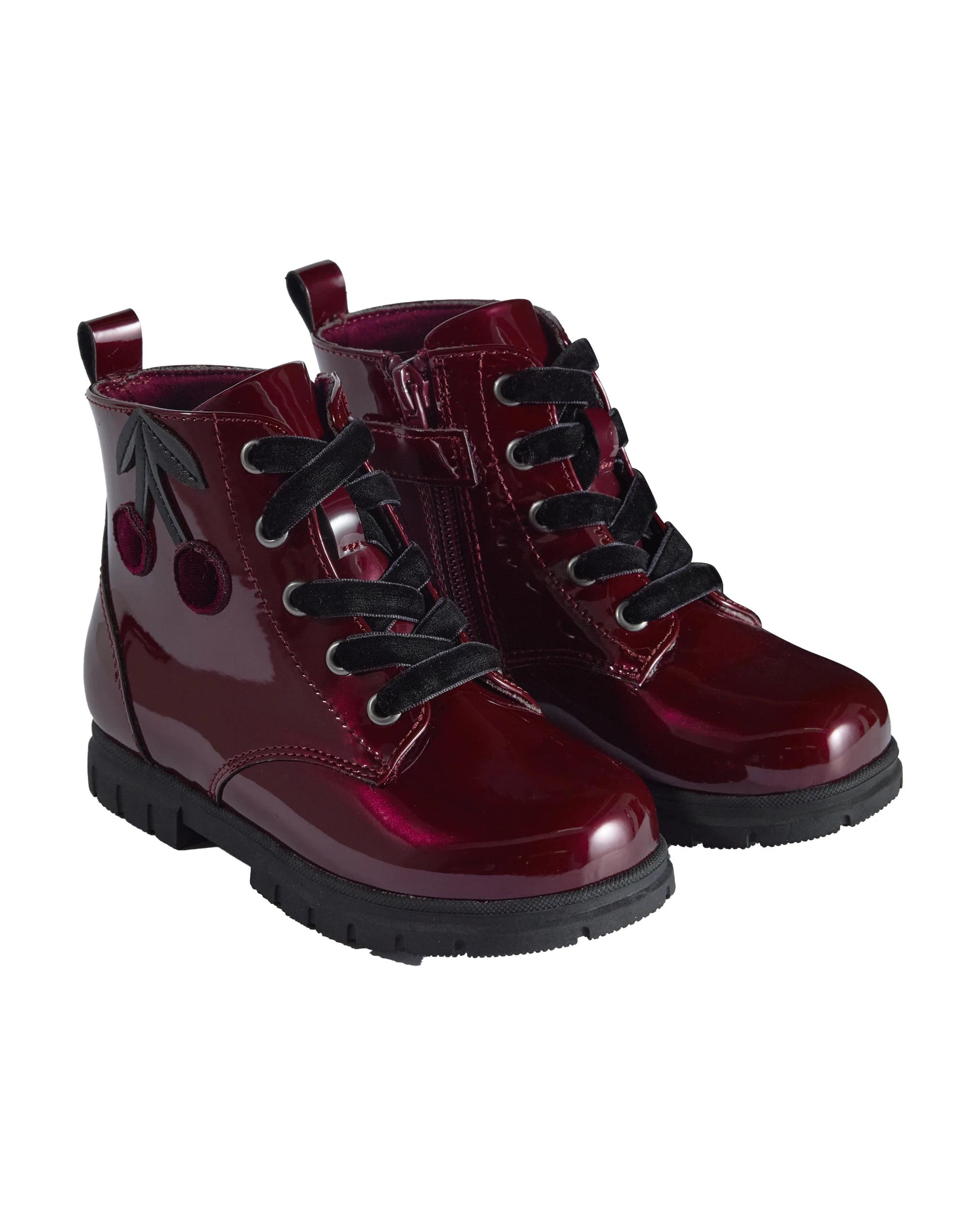 4 Junior Lace-up Boots Cherry, 4 of 5