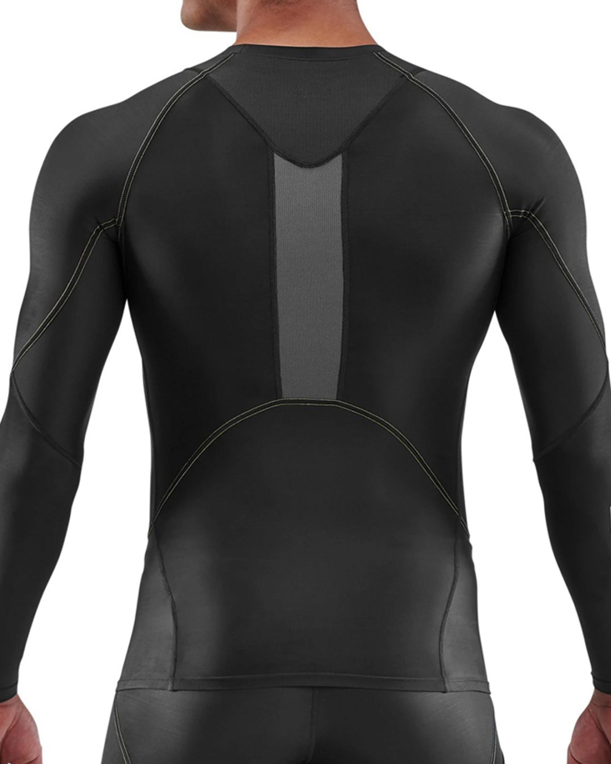 5 SKINS Compression Men's Series-3 Running/Gym Long Sleeve Top BLACK, 5 of 5